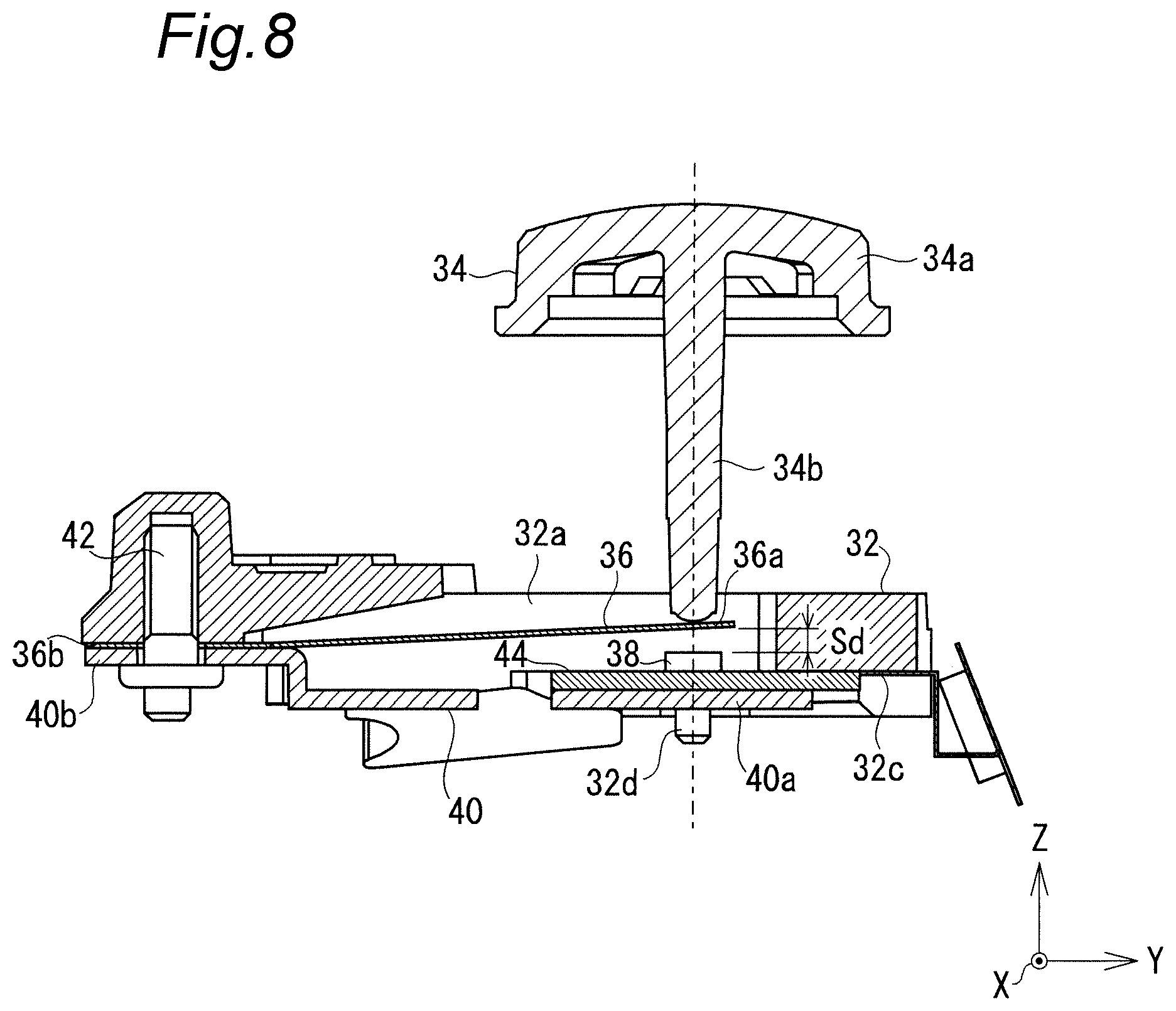 Patent US11776773 Figure 8 – Release switch device and imaging apparatus