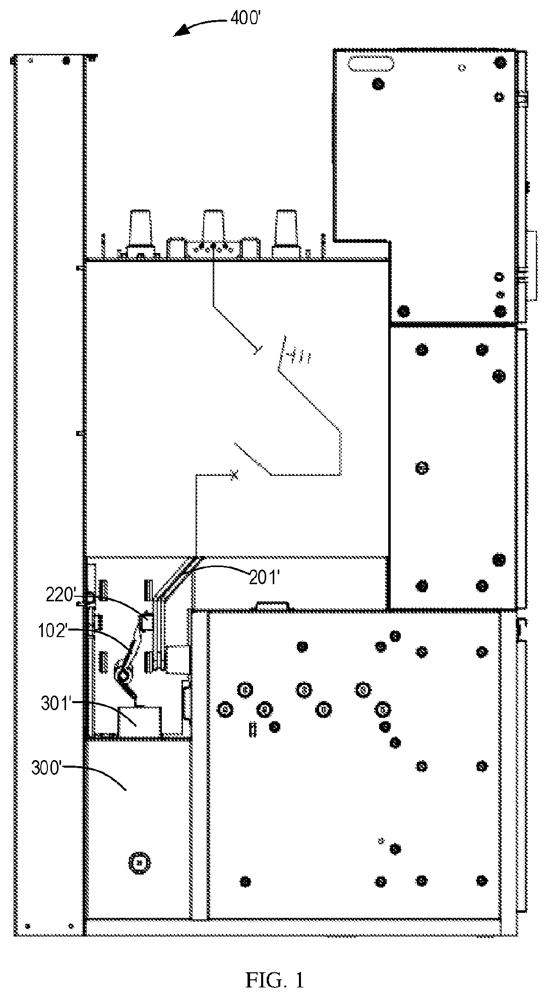 Patent US11776775 Figure 1 – Switch assembly for detection unit of switchgear or controlgear and associated compartment and switchgear