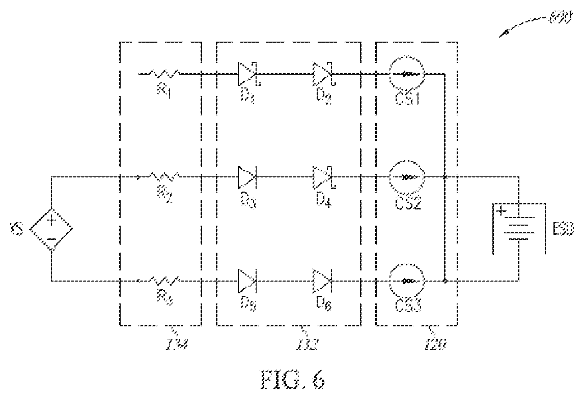 Patent US11776777 Figure 6 – Charging protection and regulation device for electron storage