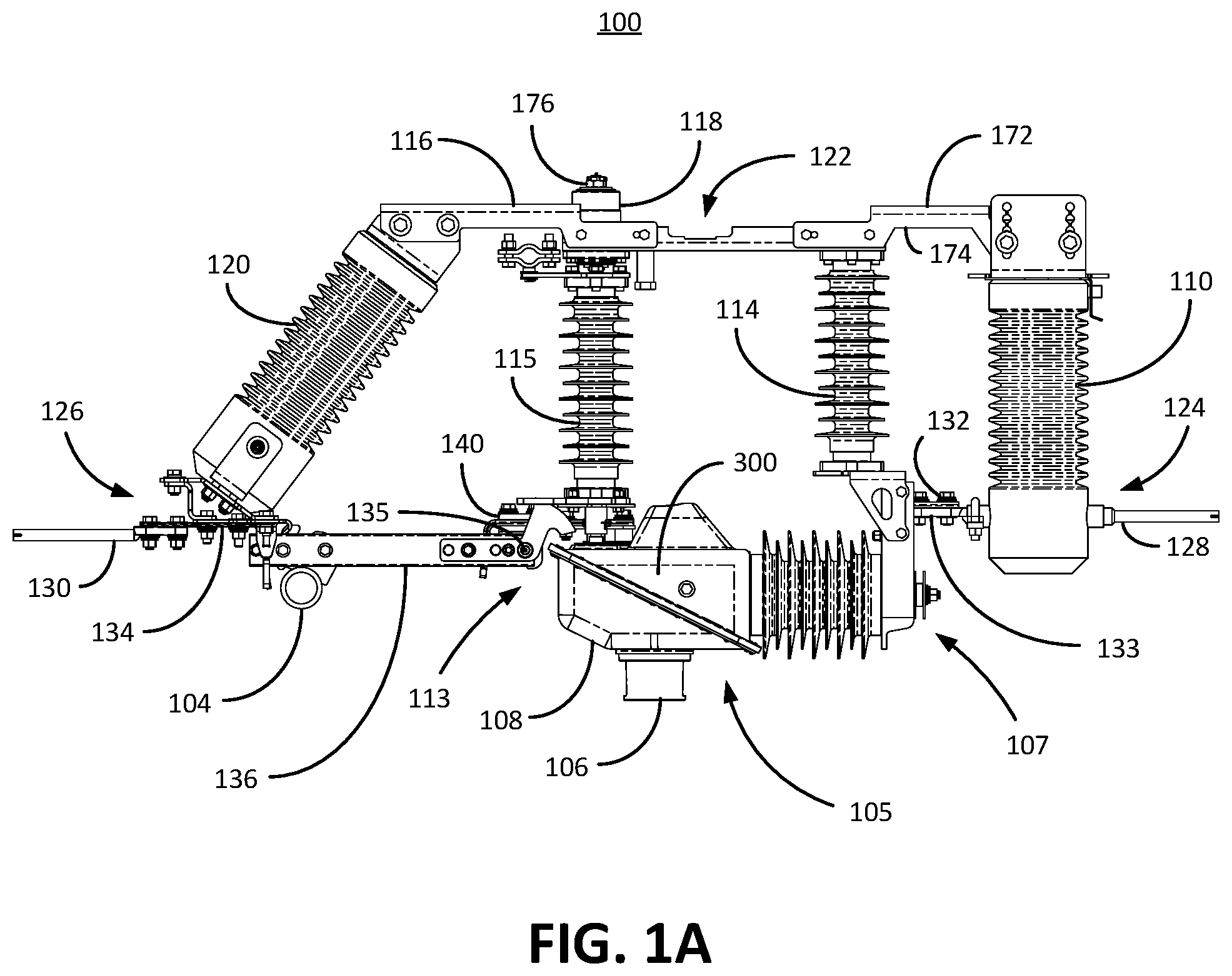 Patent US11776780 — In-line disconnect switch — Figure 1
