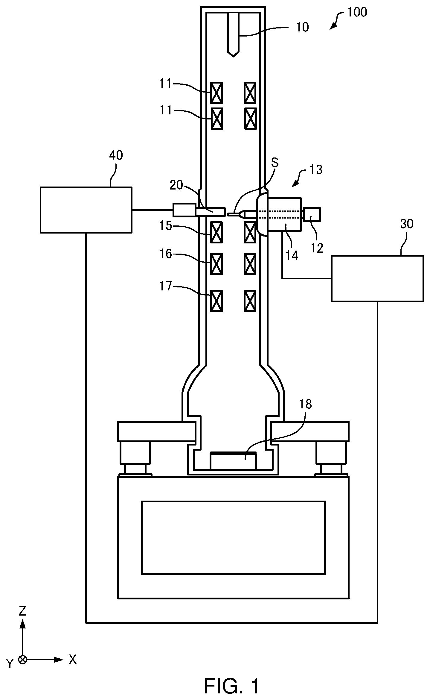 Patent US11776787 Figure 1 – Charged particle beam apparatus