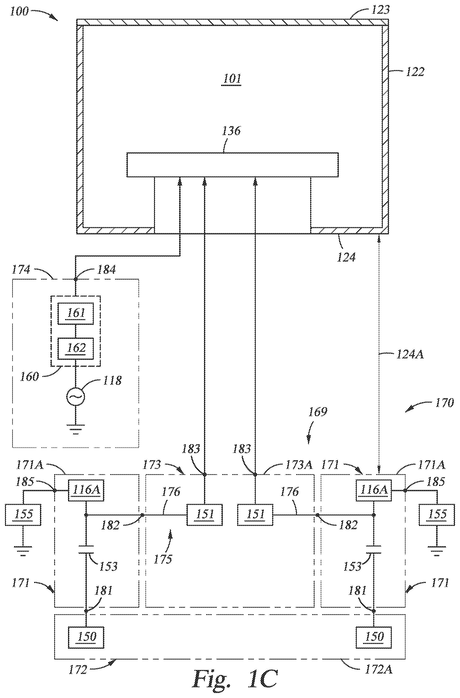 Patent US11776789 Figure 3 – Plasma processing assembly using pulsed-voltage and radio-frequency power