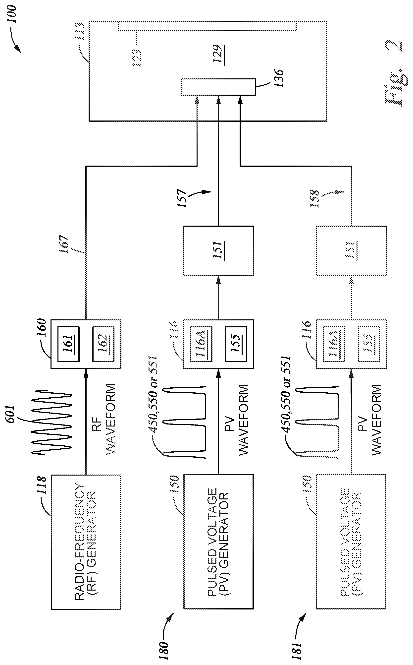 Patent US11776789 Figure 5 – Plasma processing assembly using pulsed-voltage and radio-frequency power