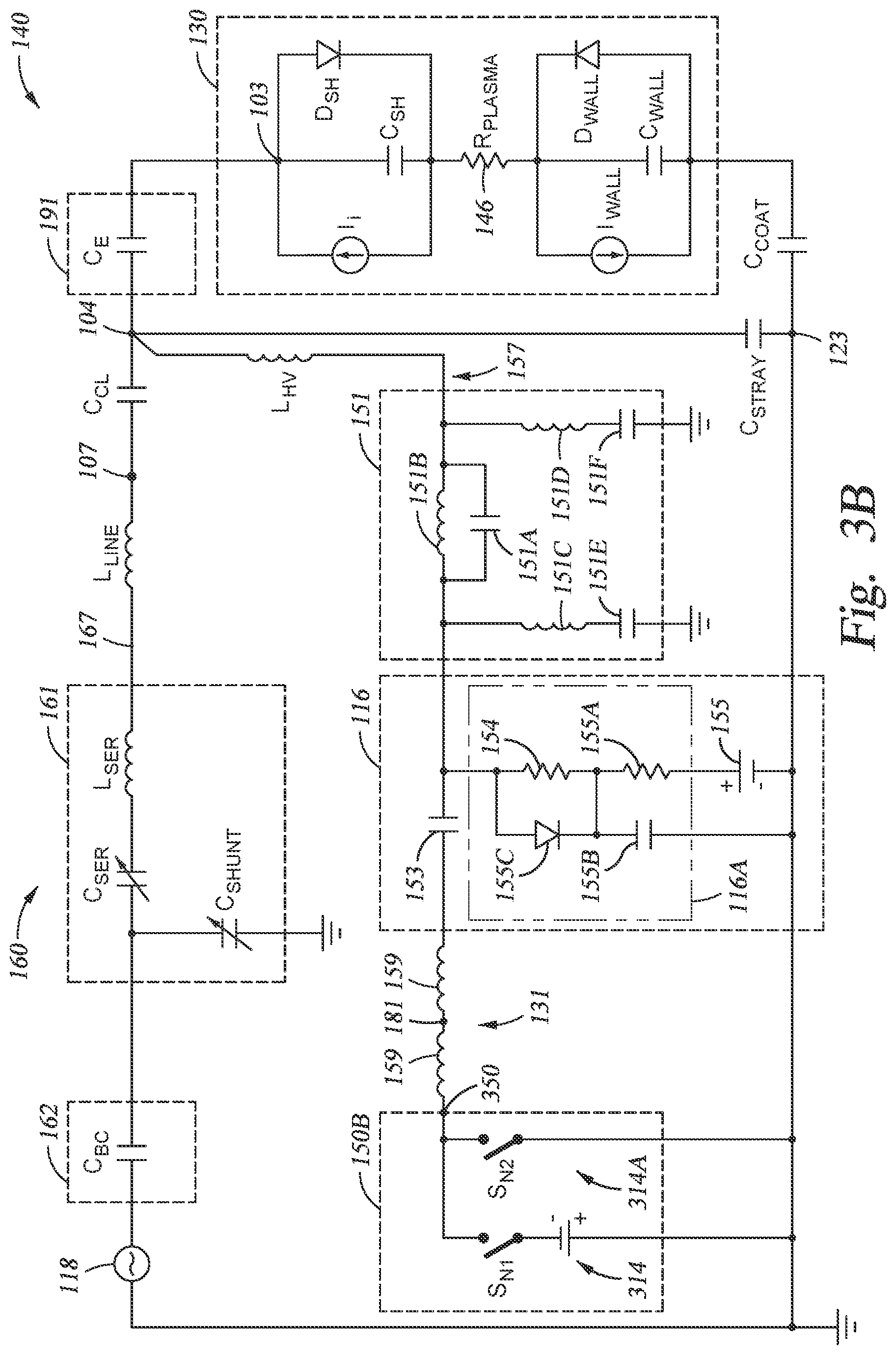 Patent US11776789 Figure 7 – Plasma processing assembly using pulsed-voltage and radio-frequency power