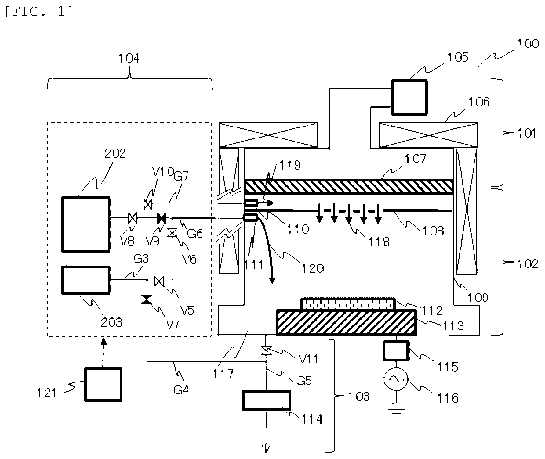 Patent US11776792 Figure 1 – Plasma processing apparatus and plasma processing method