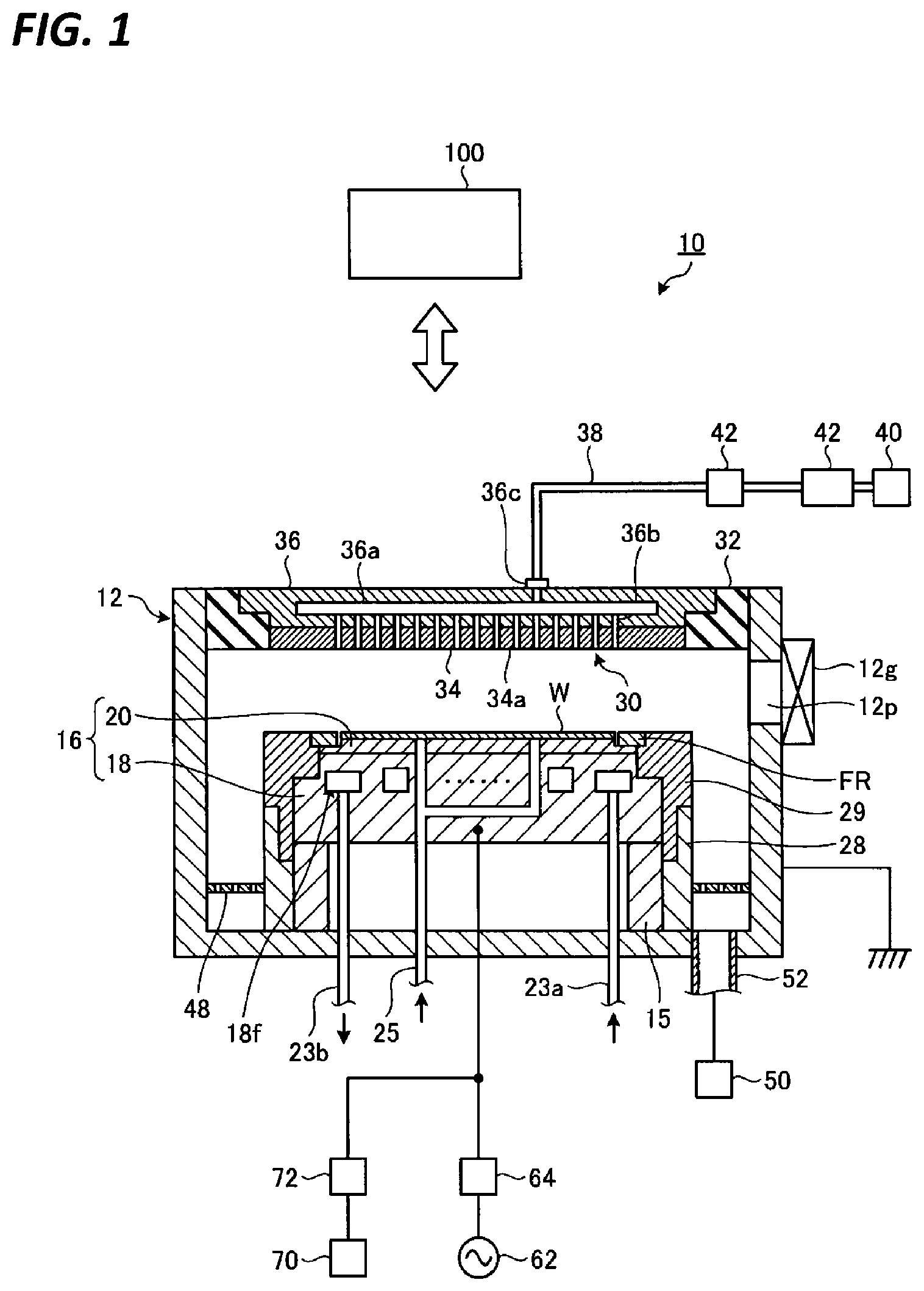 Patent US11776795 Figure 1 – Plasma processing apparatus and power supply control method
