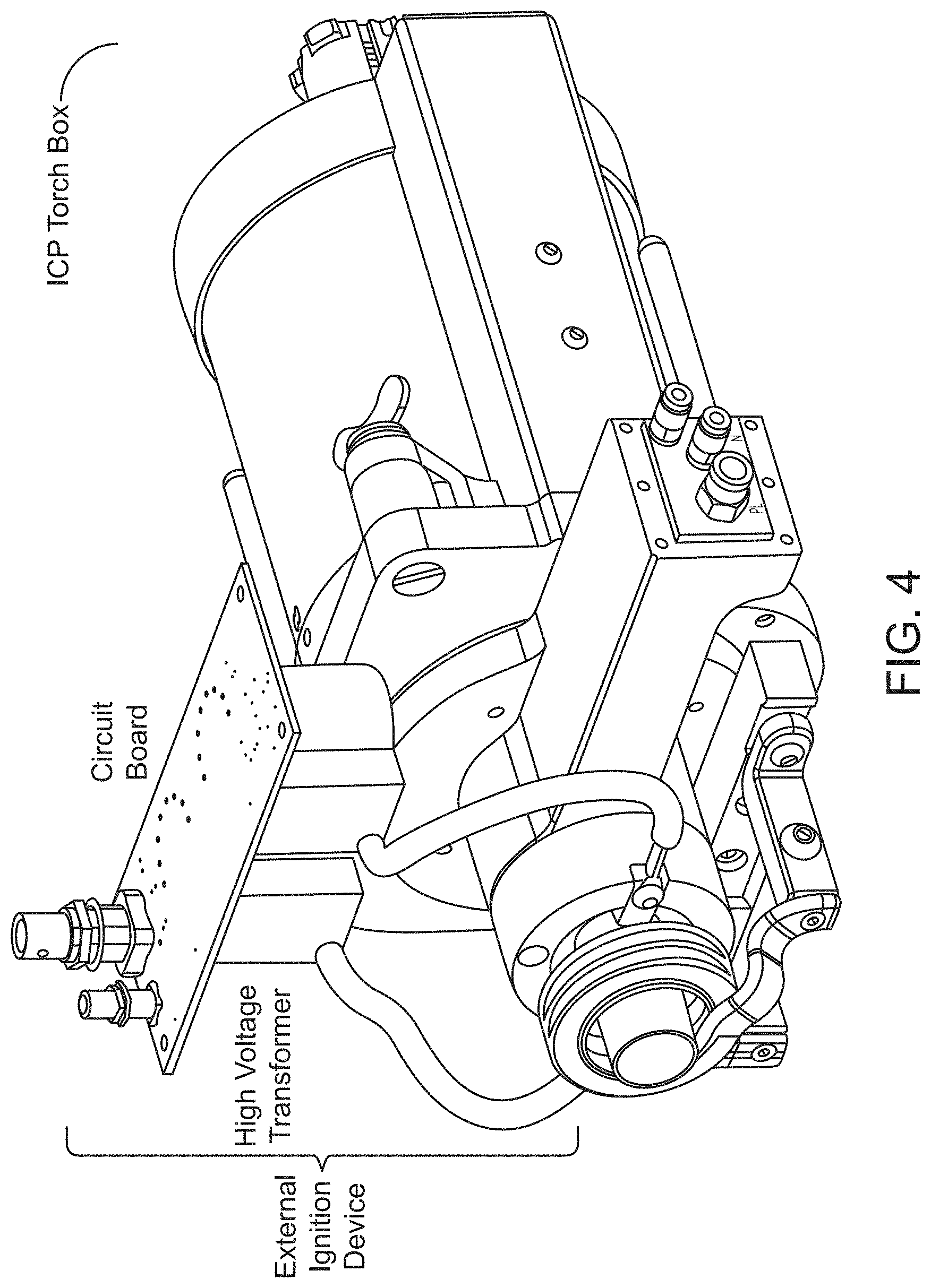 Patent US11776801 Figure 4 – Inductively coupled plasma based atomic analysis systems and methods