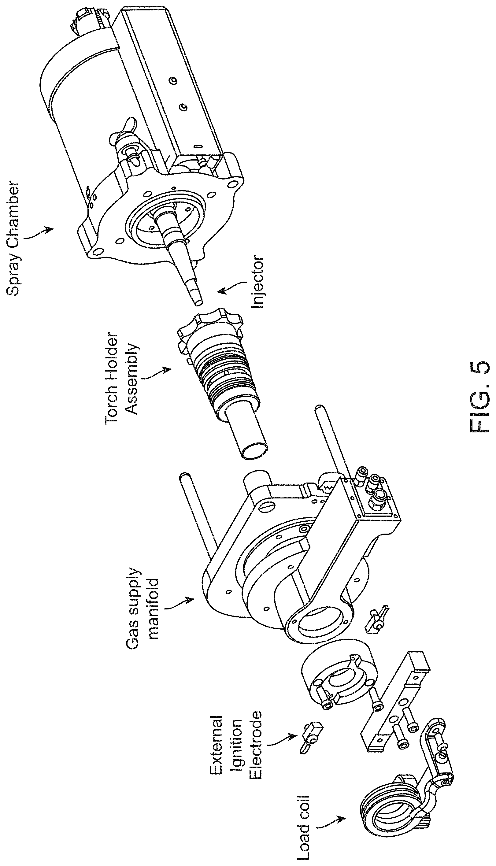 Patent US11776801 Figure 5 – Inductively coupled plasma based atomic analysis systems and methods
