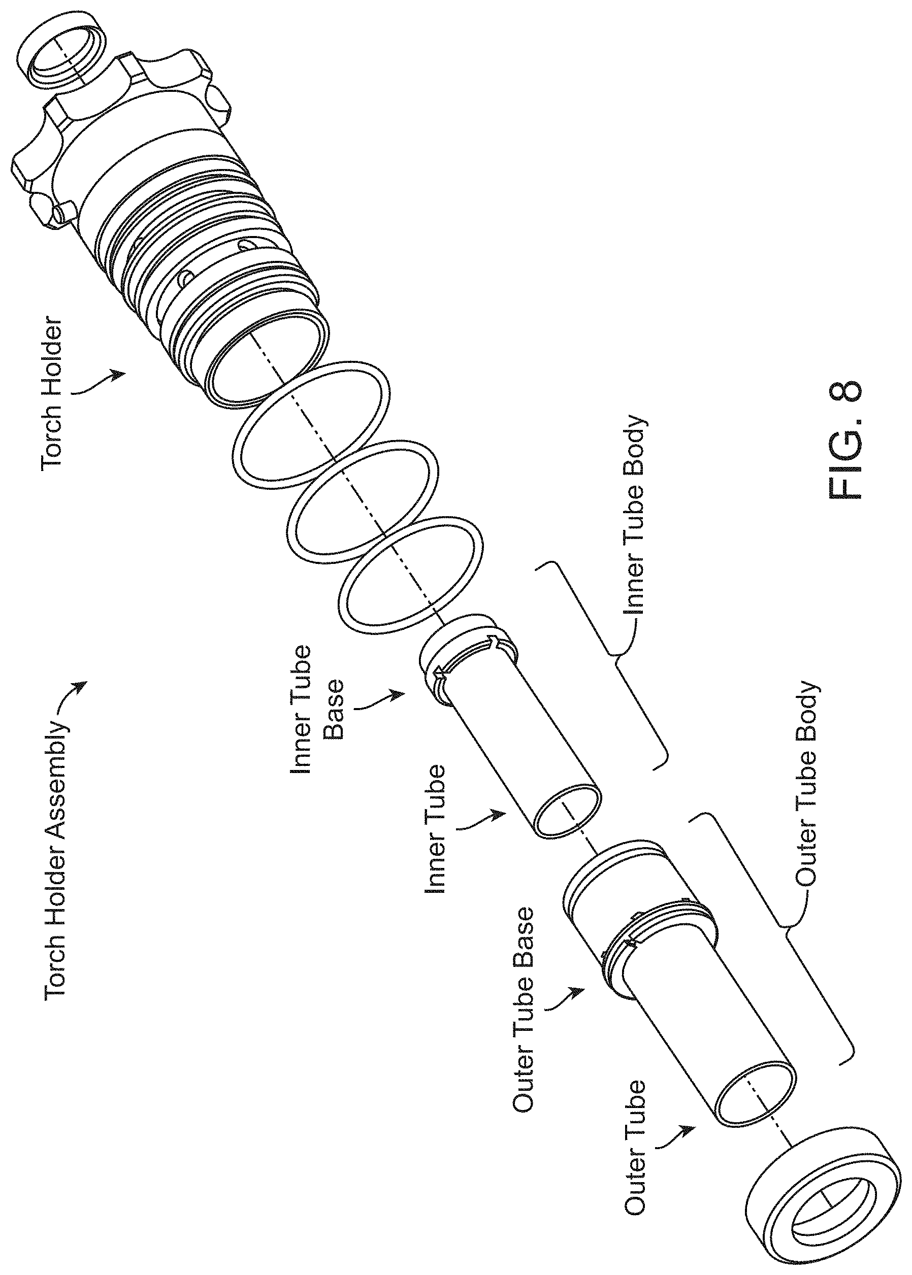 Patent US11776801 Figure 8 – Inductively coupled plasma based atomic analysis systems and methods