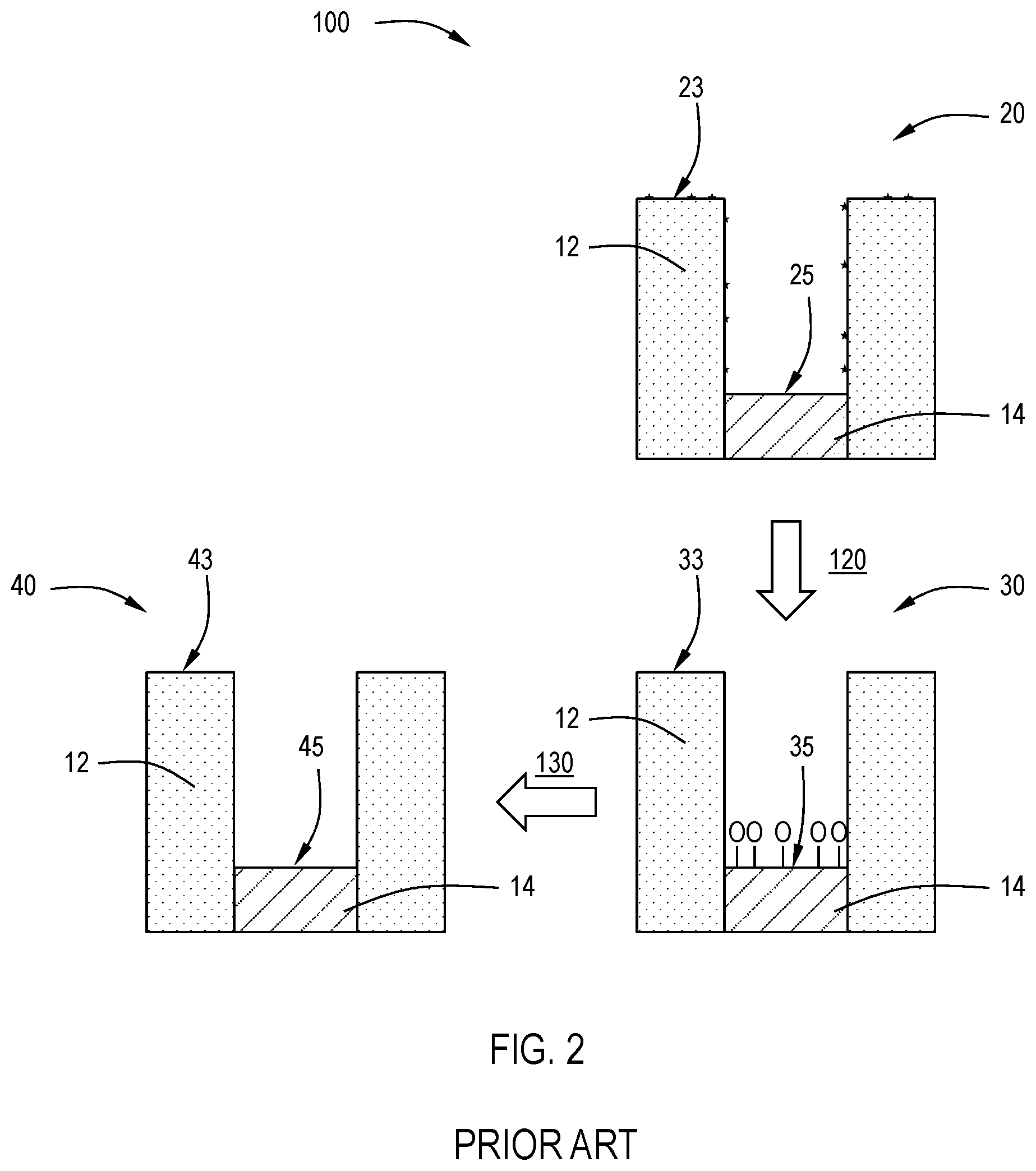 Patent US11776805 Figure 2 – Selective oxidation and simplified pre-clean