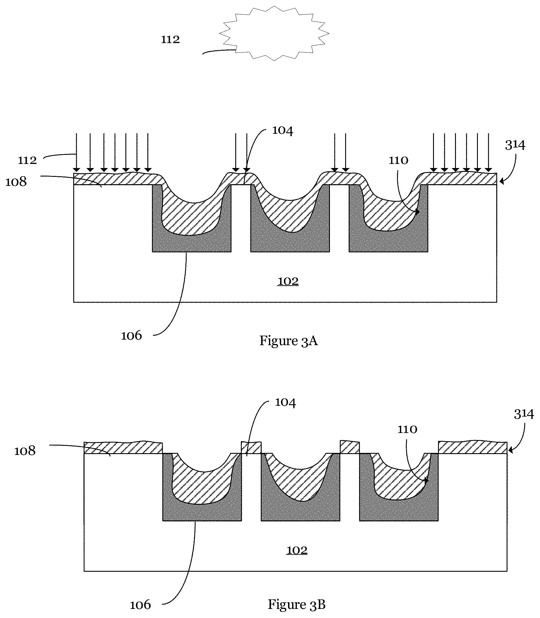 Patent US11776808 Figure 4 – Planarization of spin-on films