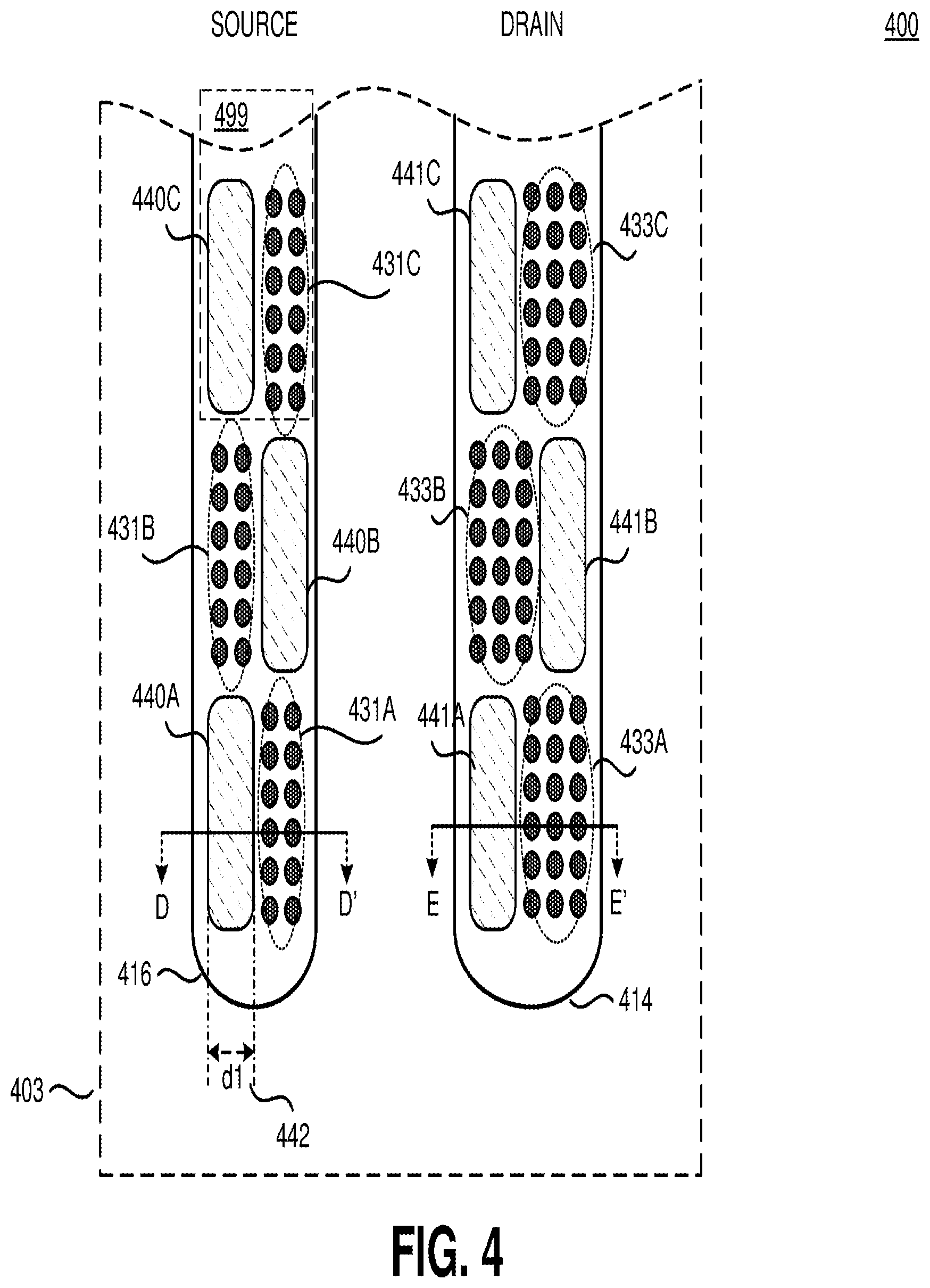 Patent US11776815 Figure 6 – Asymmetrical plug technique for GaN devices