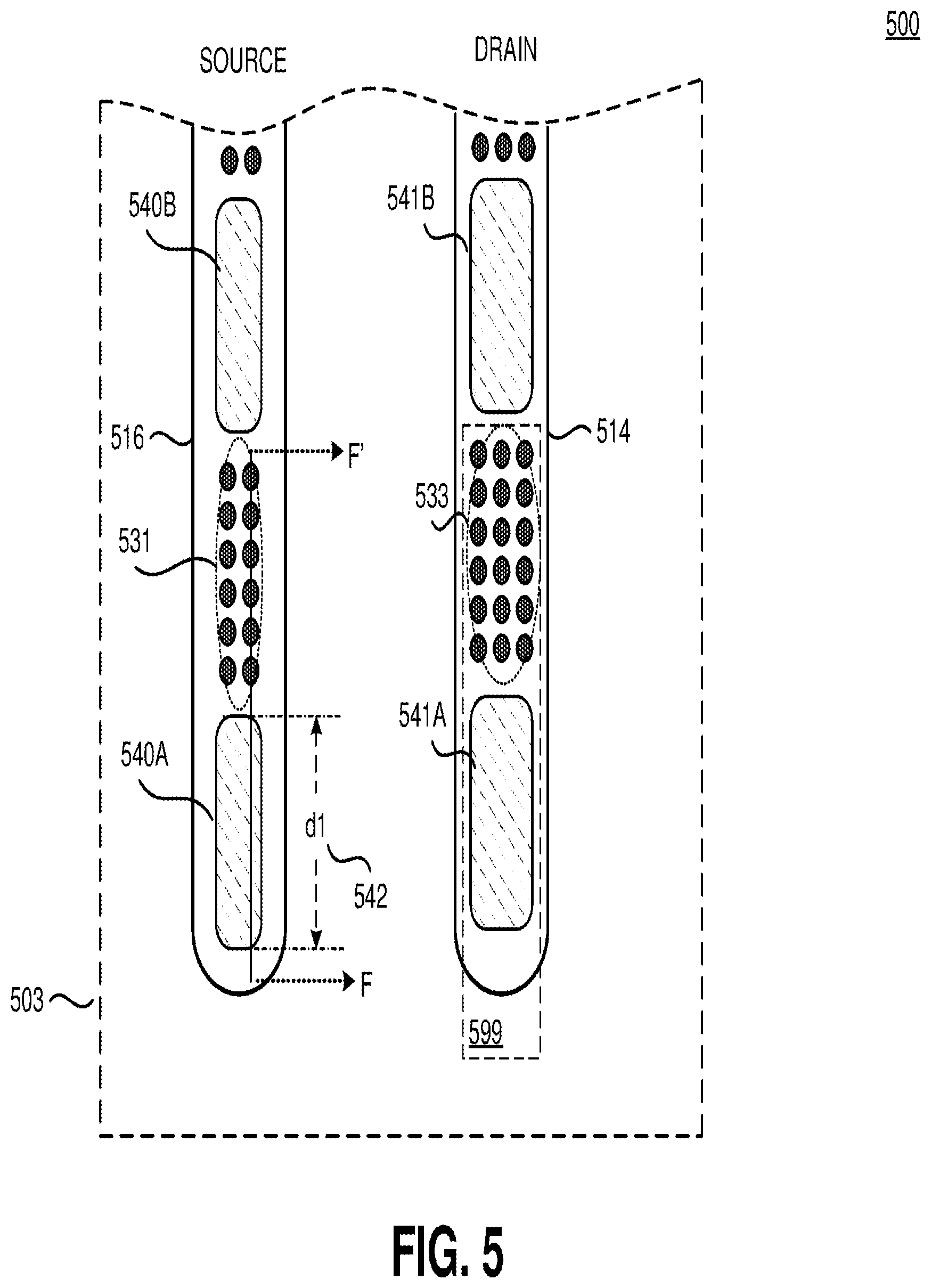 Patent US11776815 Figure 7 – Asymmetrical plug technique for GaN devices