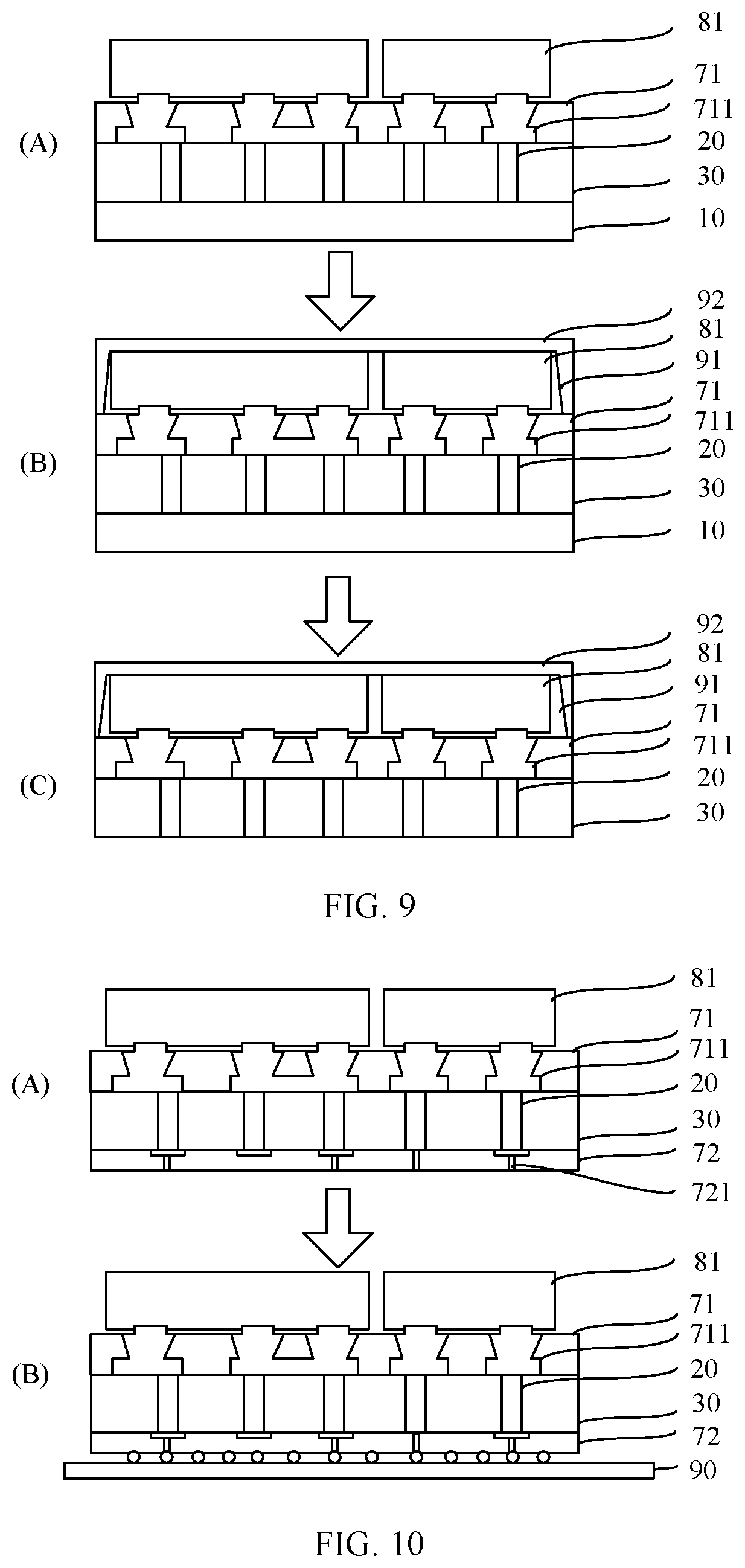 Patent US11776820 Figure 8 – Vertical interconnection structure and manufacturing method thereof, packaged chip, and chip packaging method