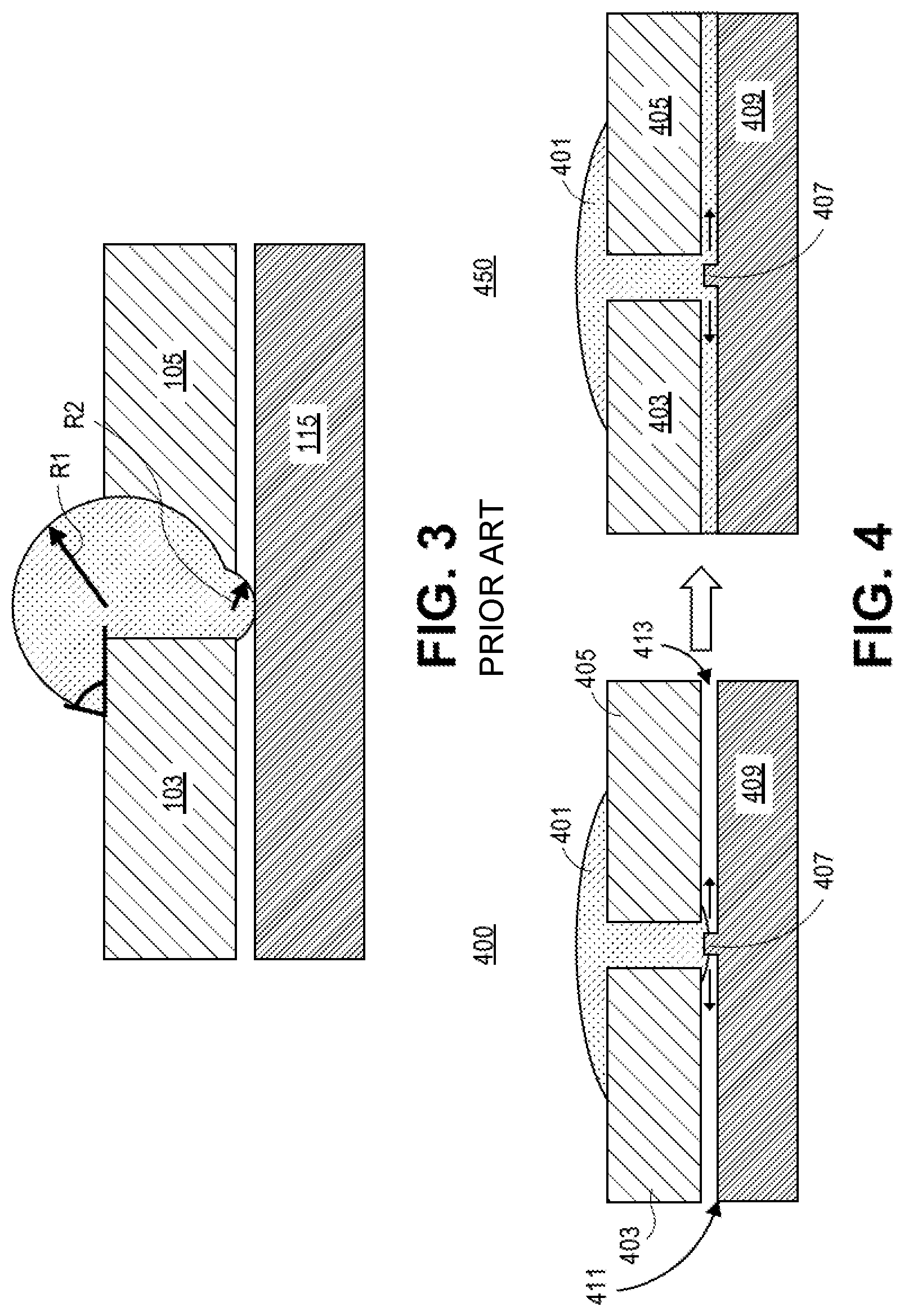 Patent US11776821 Figure 3 – Micro-electronic package with substrate protrusion to facilitate dispense of underfill between a narrow die-to-die gap