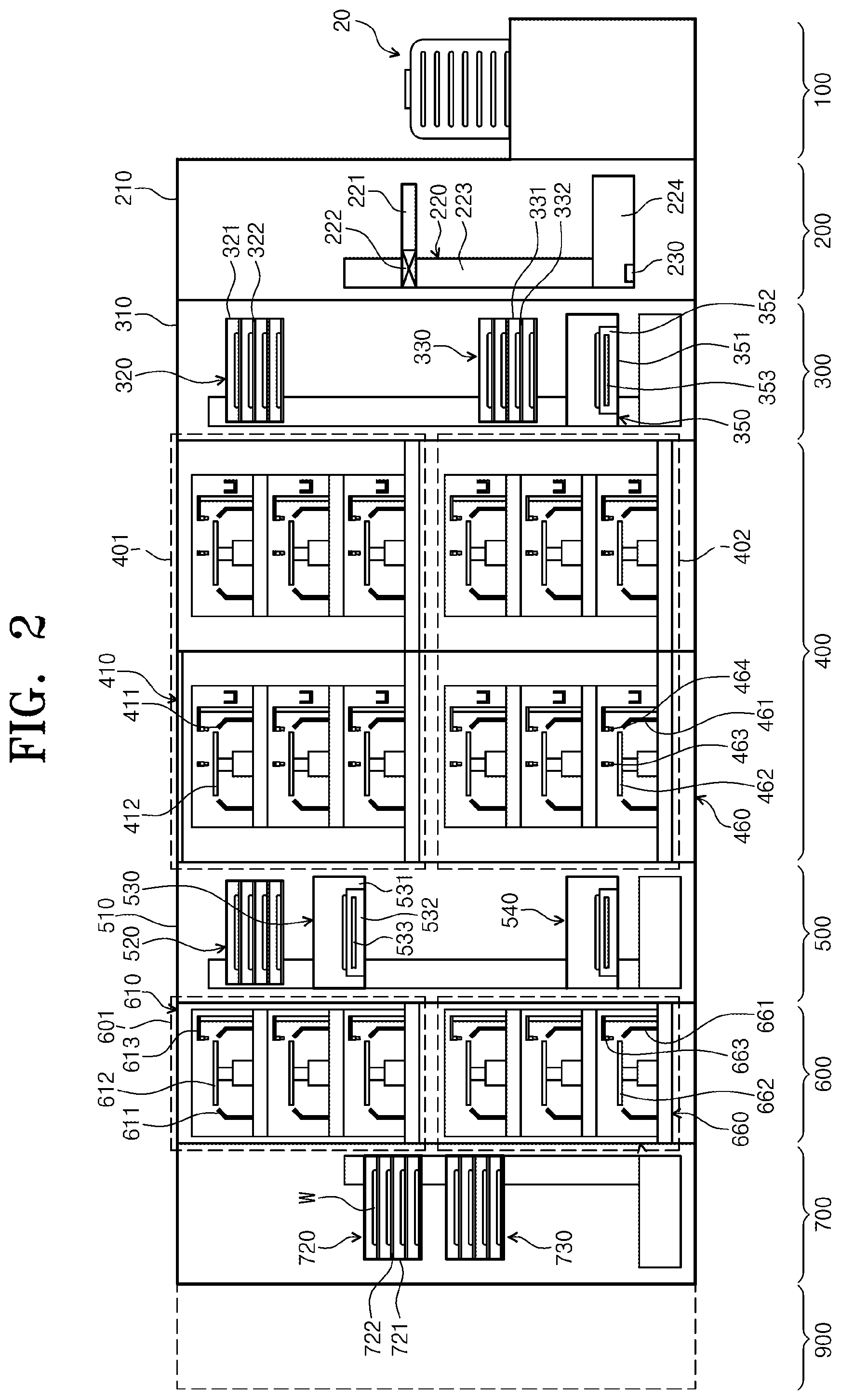 Patent US11776826 Figure 2 – Apparatus and method for treating substrate