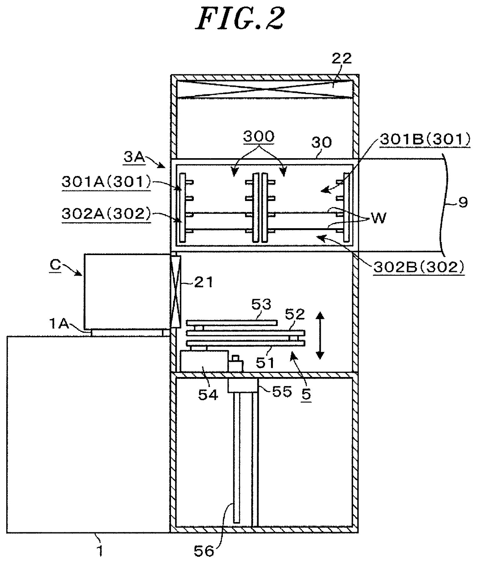 Patent US11776828 Figure 2 – Vacuum processing device