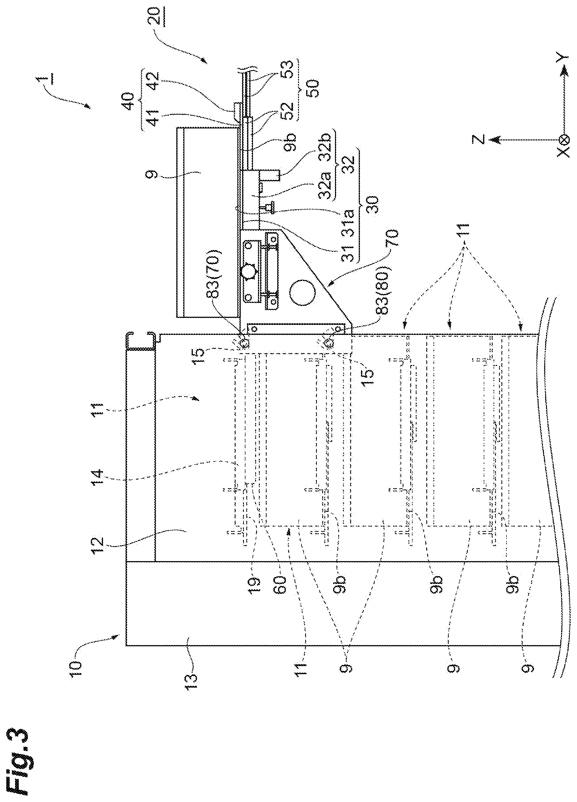 Patent US11776832 Figure 3 – Transfer system, transfer device, and transfer method