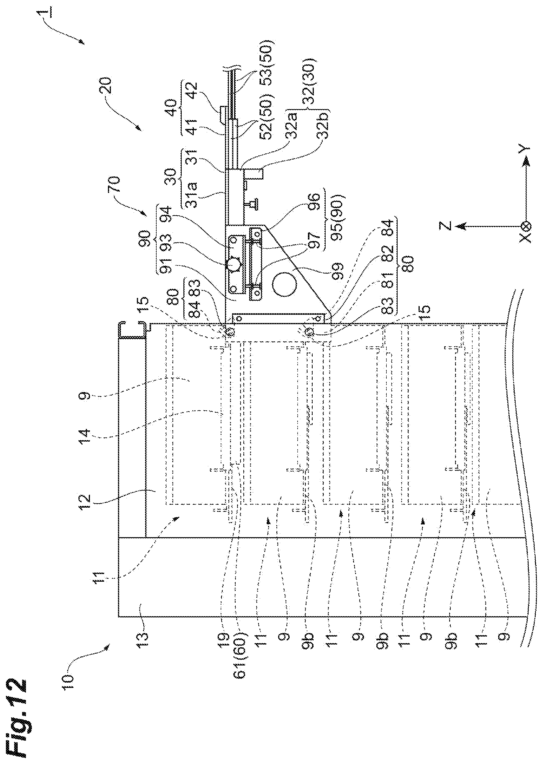 Patent US11776832 Figure 12 – Transfer system, transfer device, and transfer method