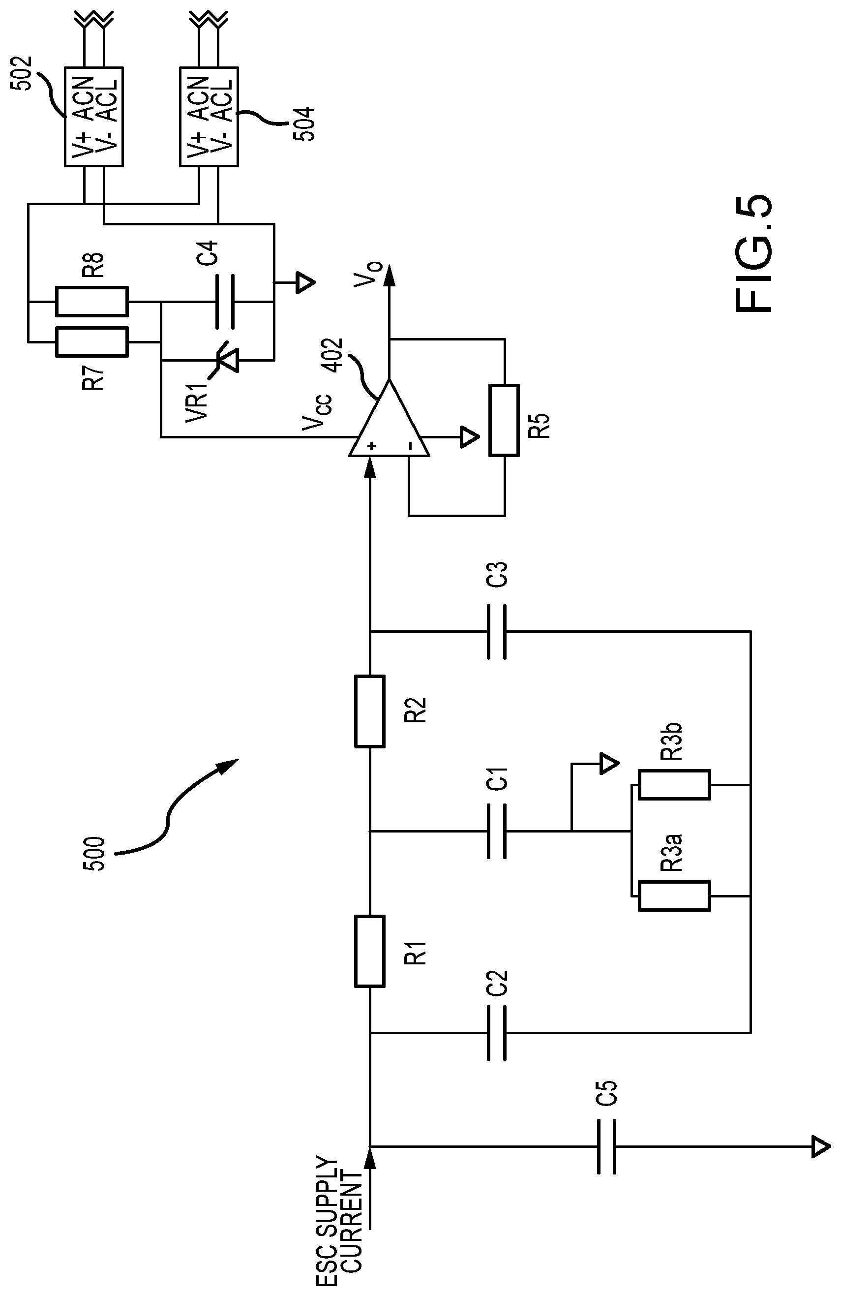 Patent US11776835 Figure 5 – Power supply signal conditioning for an electrostatic chuck