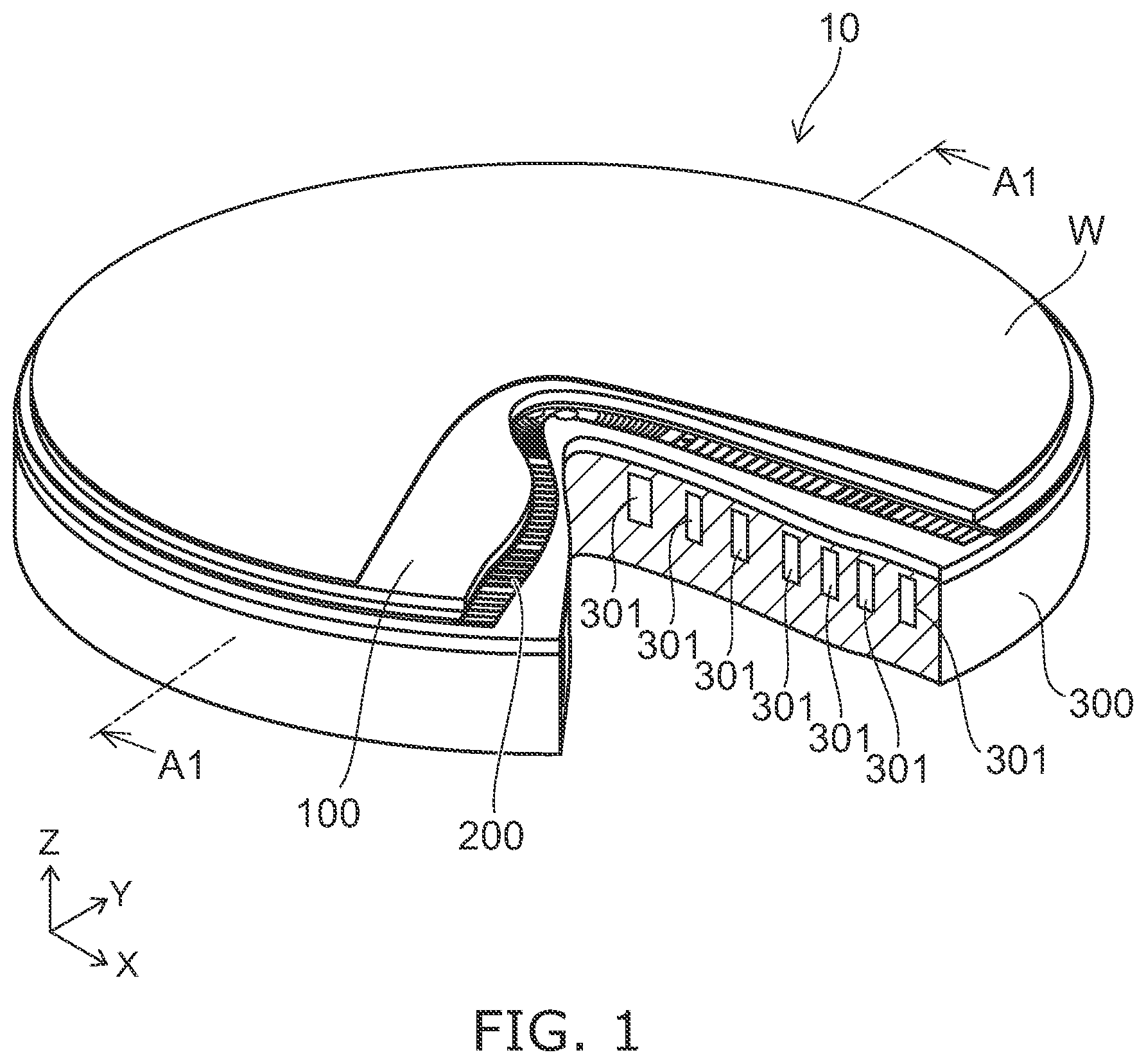 Patent US11776836 Figure 1 – Electrostatic chuck and semiconductor manufacturing apparatus