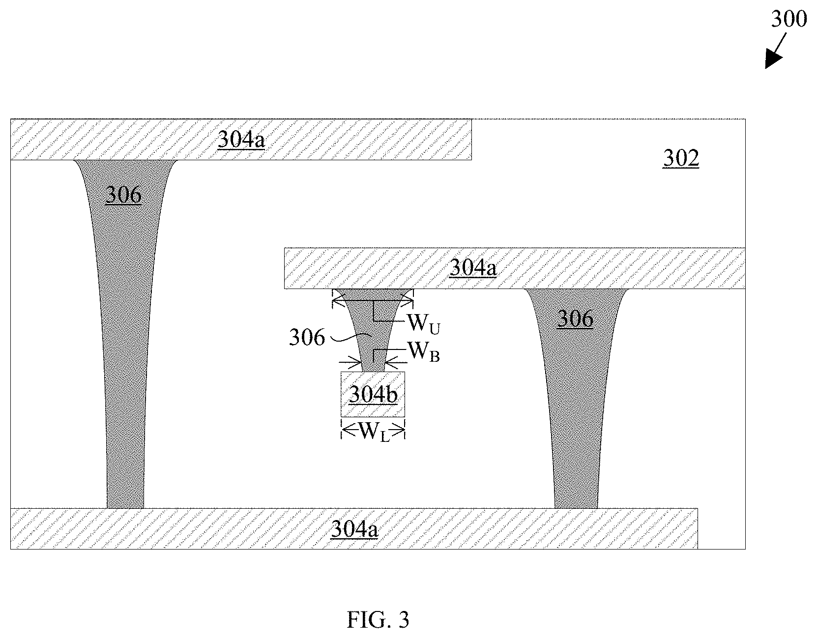 Patent US11776844 Figure 5 – Contact via structures of semiconductor devices