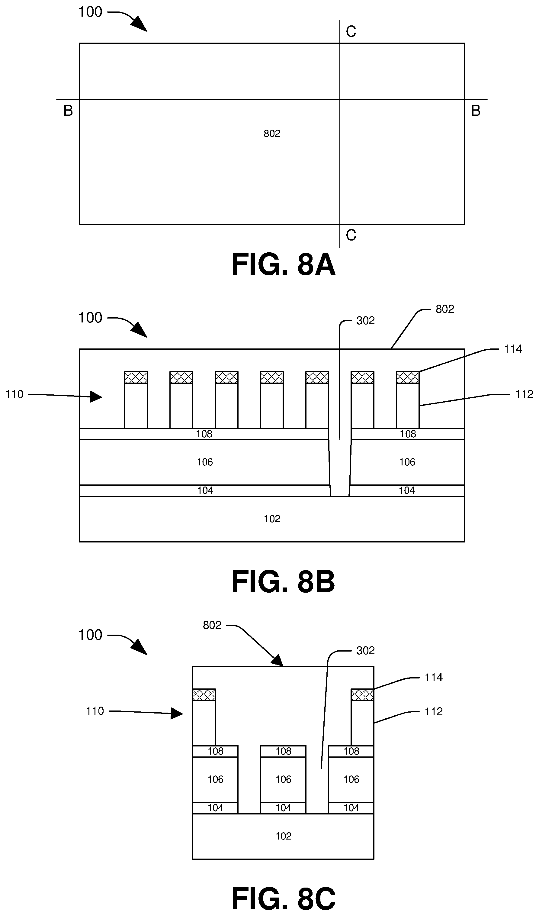 Patent US11776845 Figure 8 – Semiconductor arrangement and method of making