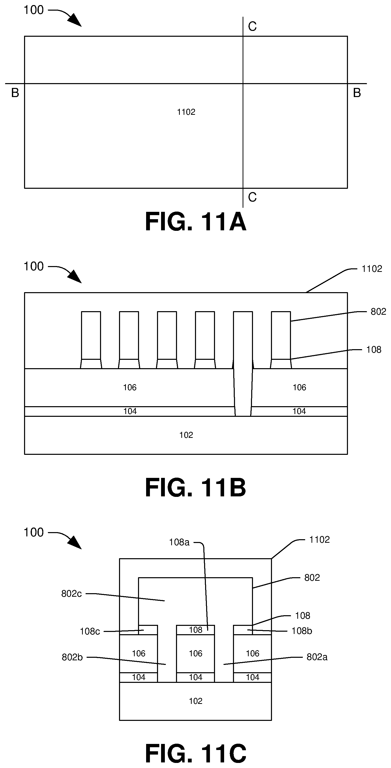 Patent US11776845 Figure 11 – Semiconductor arrangement and method of making
