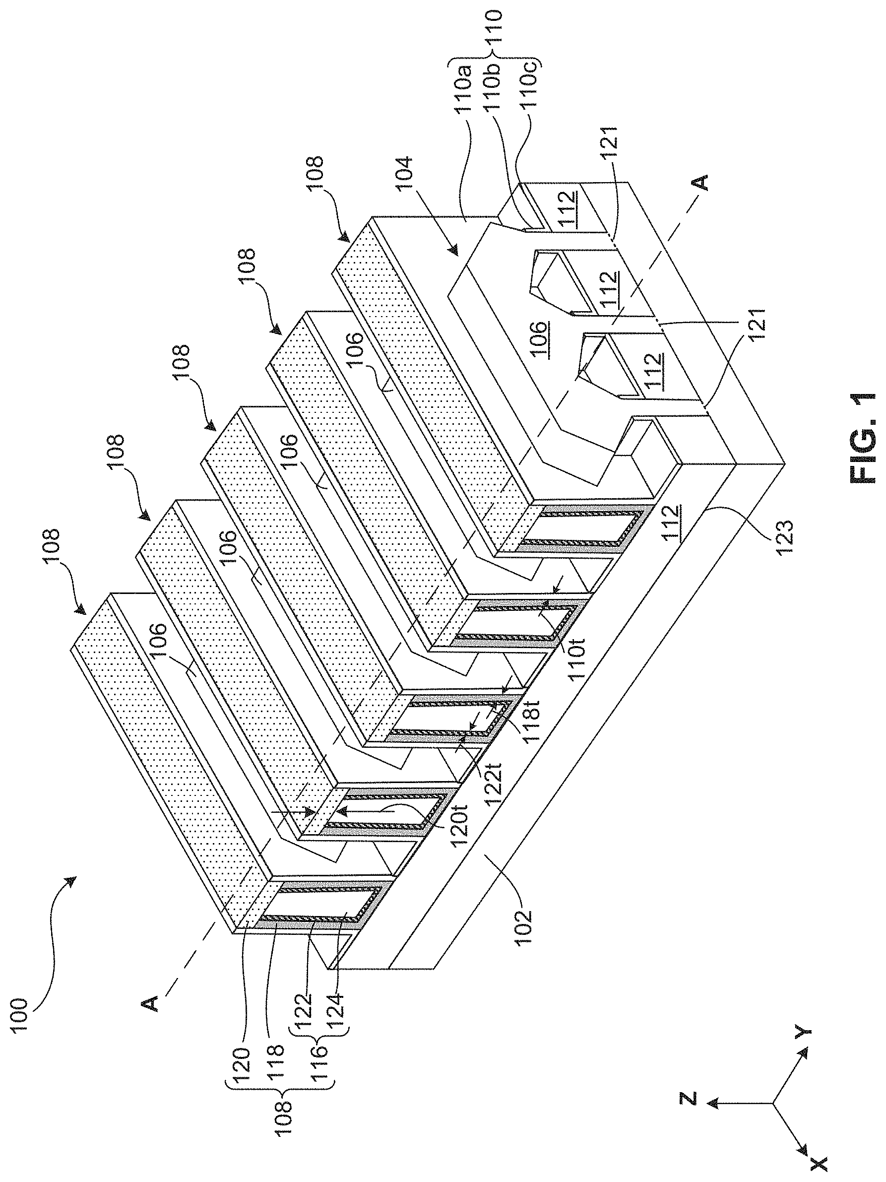 Patent US11776847 Figure 1 – Contact structure for semiconductor device