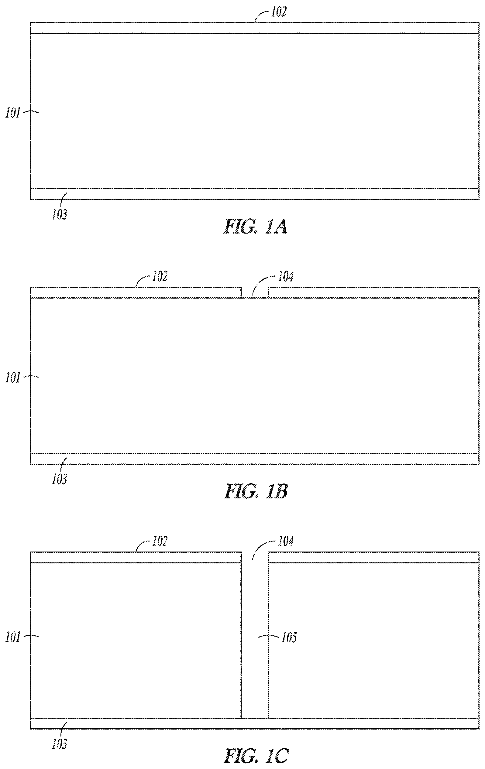 Patent US11776849 Figure 1 – Through silicon via fabrication