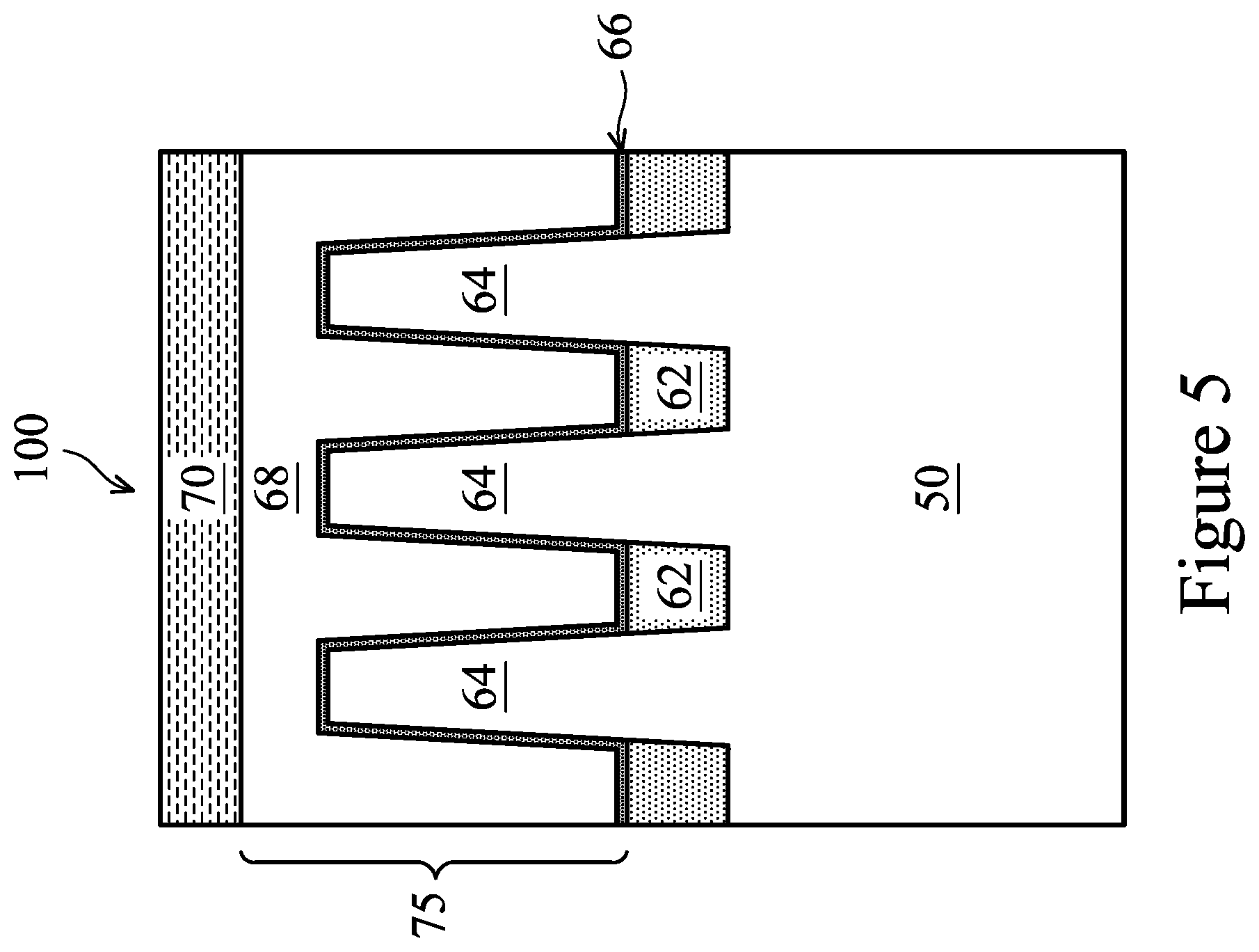 Patent US11776851 Figure 5 – Semiconductor device with multi-layered source/drain regions having different dopant concentrations and manufacturing method thereof