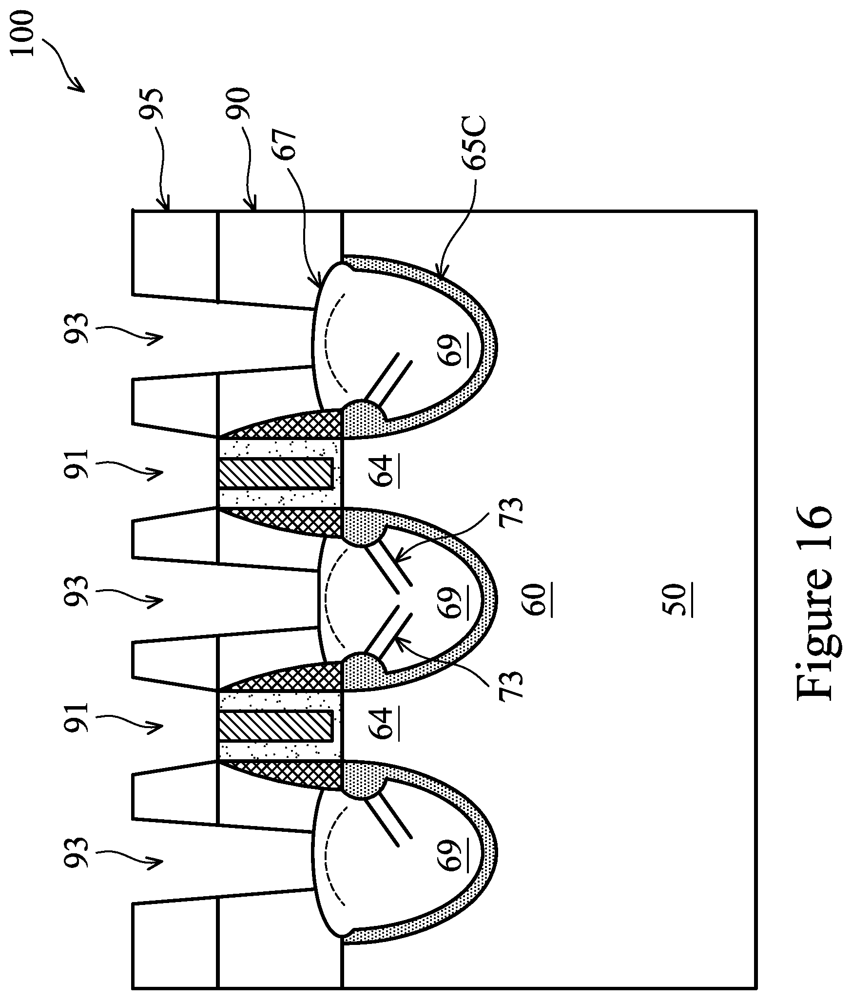Patent US11776851 Figure 16 – Semiconductor device with multi-layered source/drain regions having different dopant concentrations and manufacturing method thereof