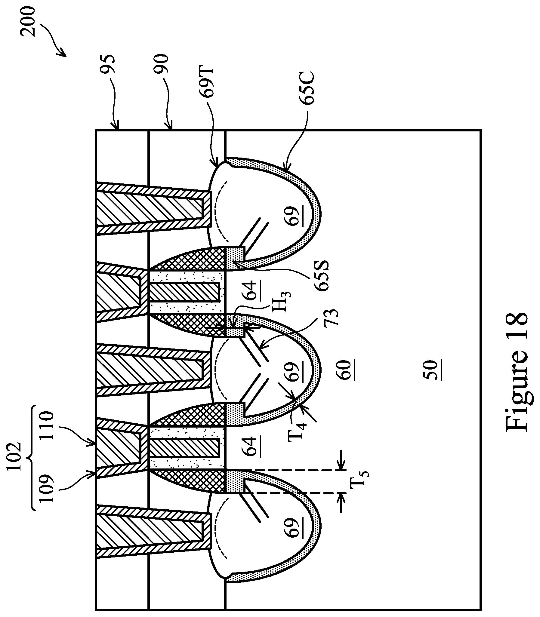 Patent US11776851 Figure 18 – Semiconductor device with multi-layered source/drain regions having different dopant concentrations and manufacturing method thereof