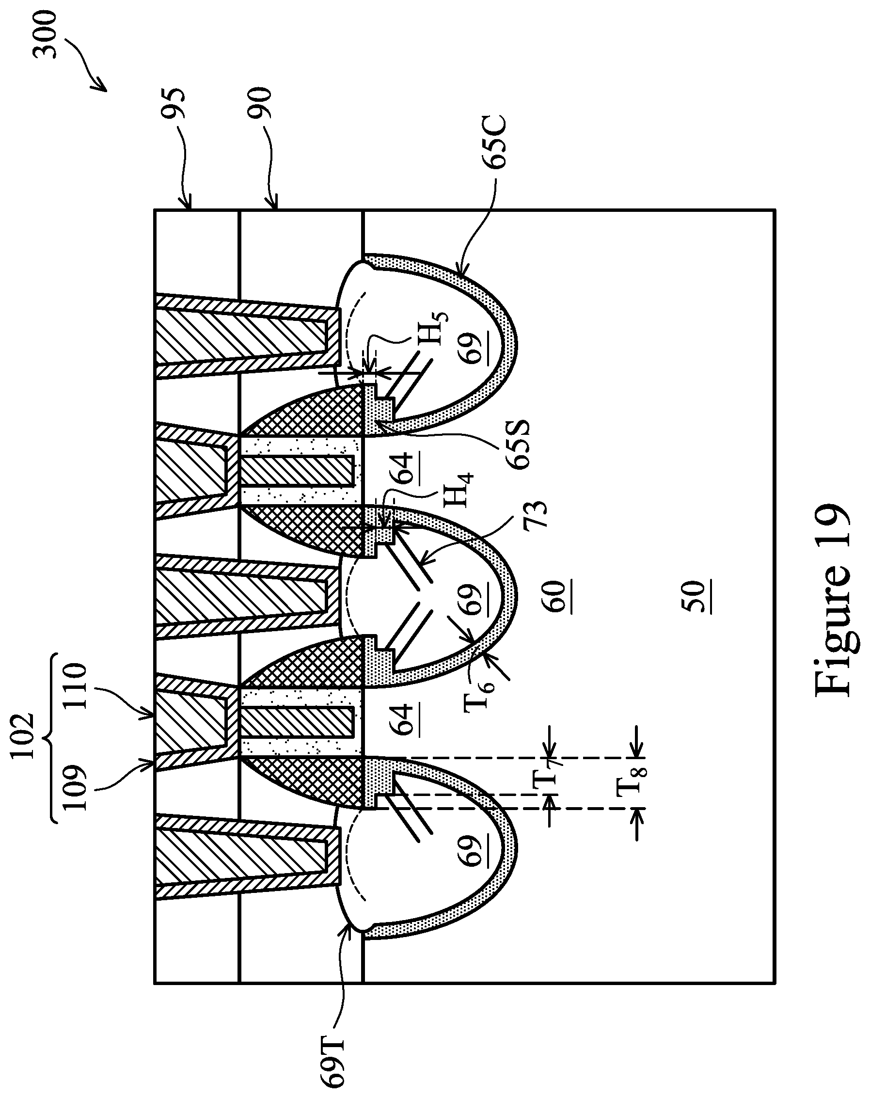 Patent US11776851 Figure 19 – Semiconductor device with multi-layered source/drain regions having different dopant concentrations and manufacturing method thereof