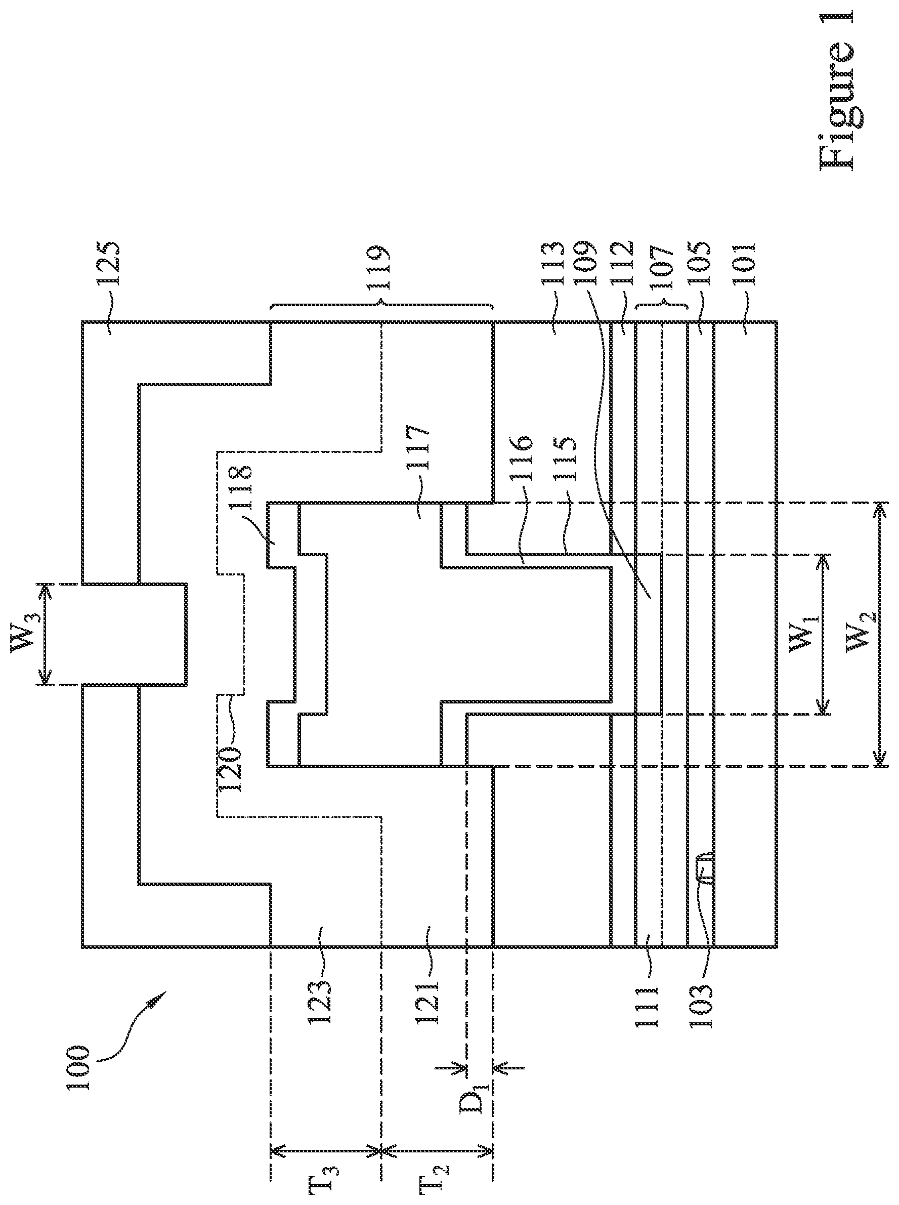 Patent US11776853 — Semiconductor device and method of manufacture — Figure 1