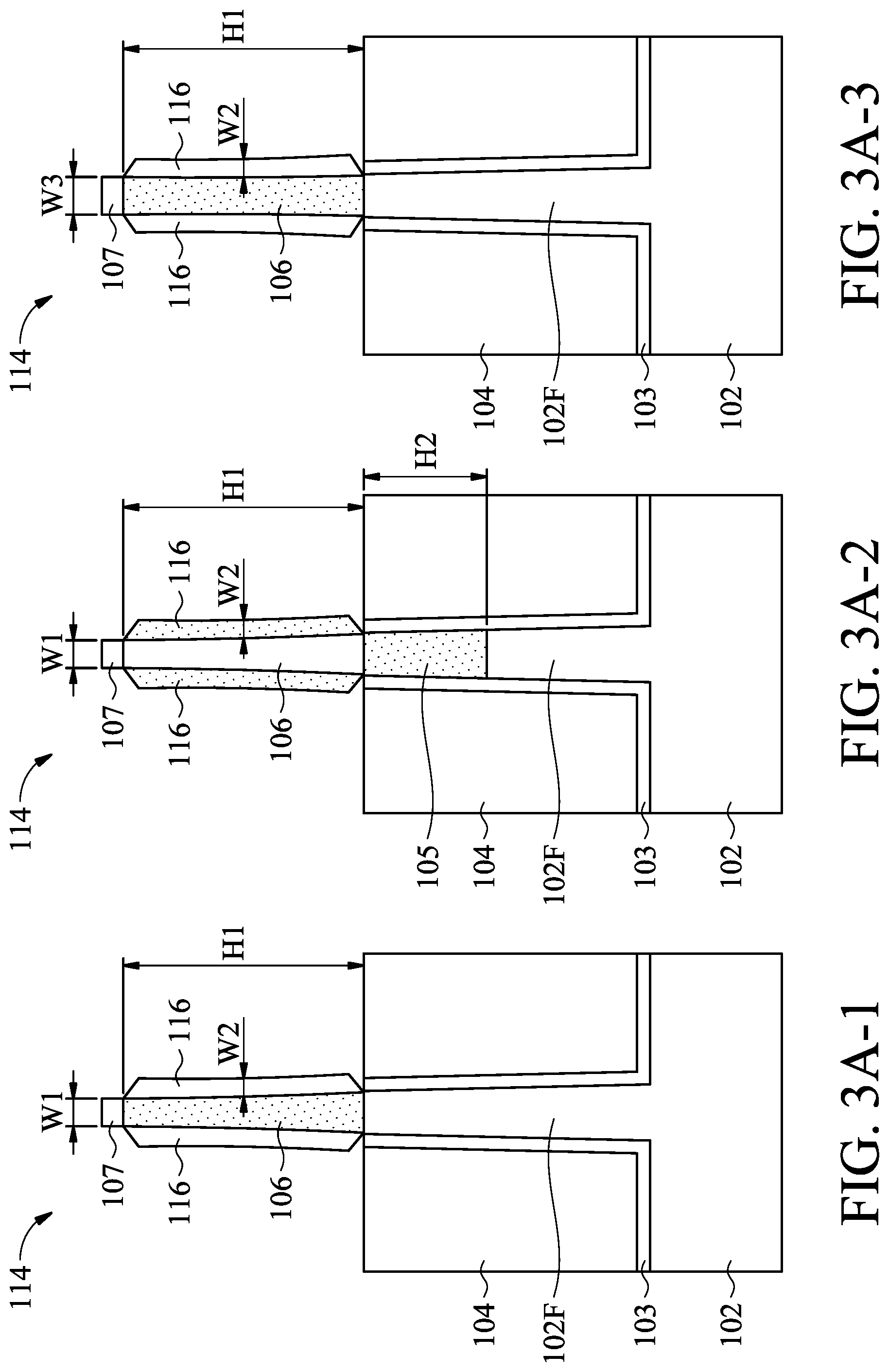 Patent US11776854 Figure 3 – Semiconductor structure with hybrid nanostructures