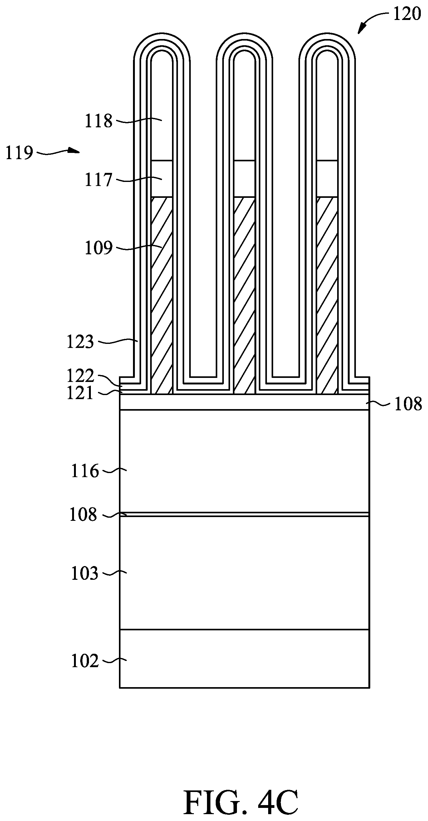 Patent US11776854 Figure 6 – Semiconductor structure with hybrid nanostructures