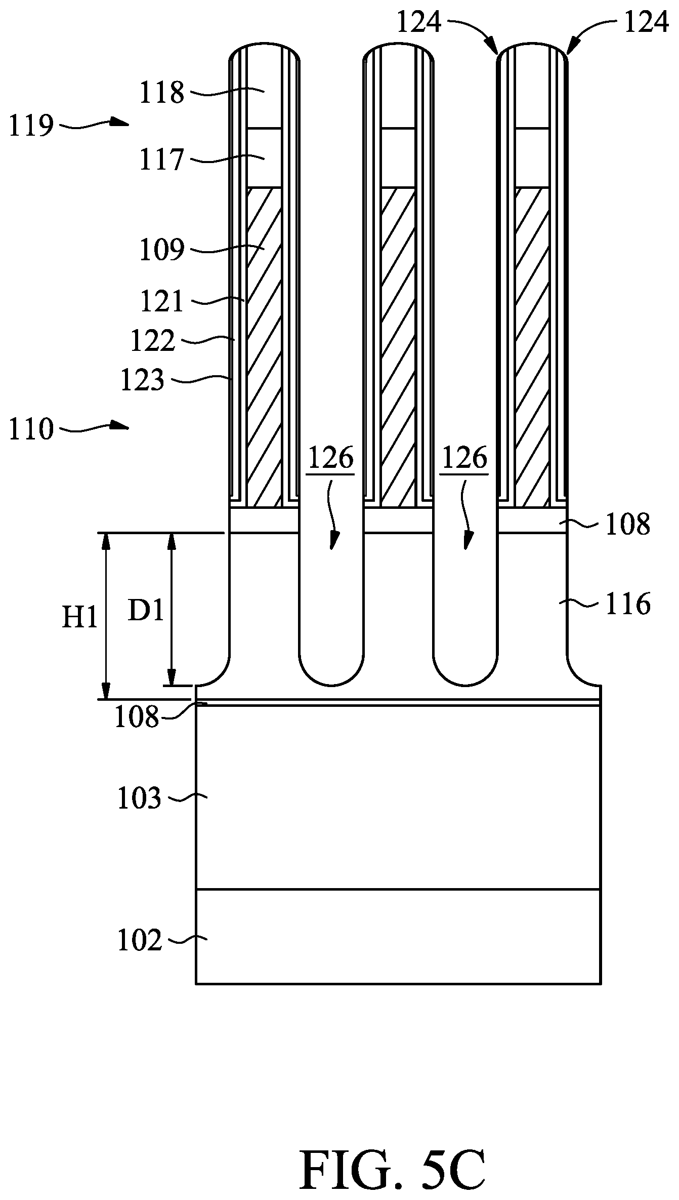 Patent US11776854 Figure 10 – Semiconductor structure with hybrid nanostructures