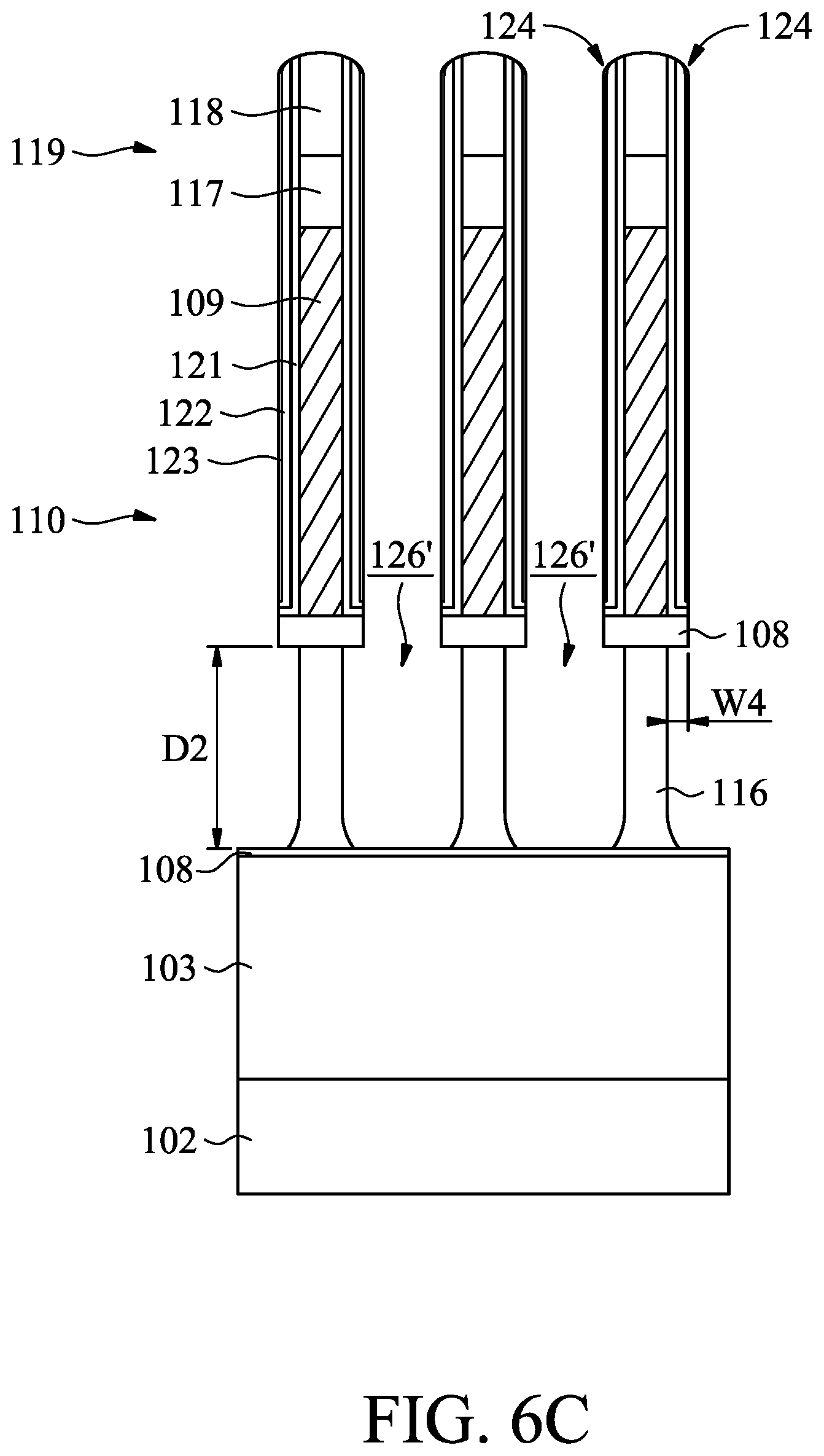 Patent US11776854 Figure 14 – Semiconductor structure with hybrid nanostructures