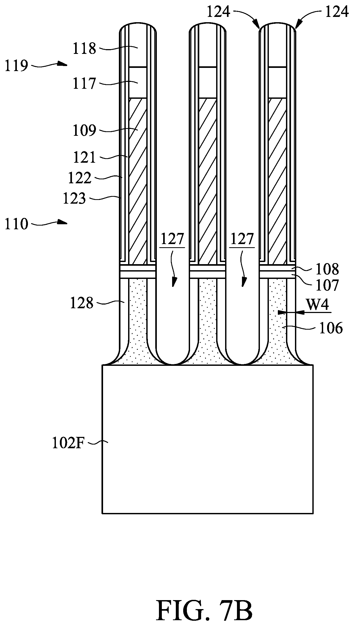 Patent US11776854 Figure 17 – Semiconductor structure with hybrid nanostructures