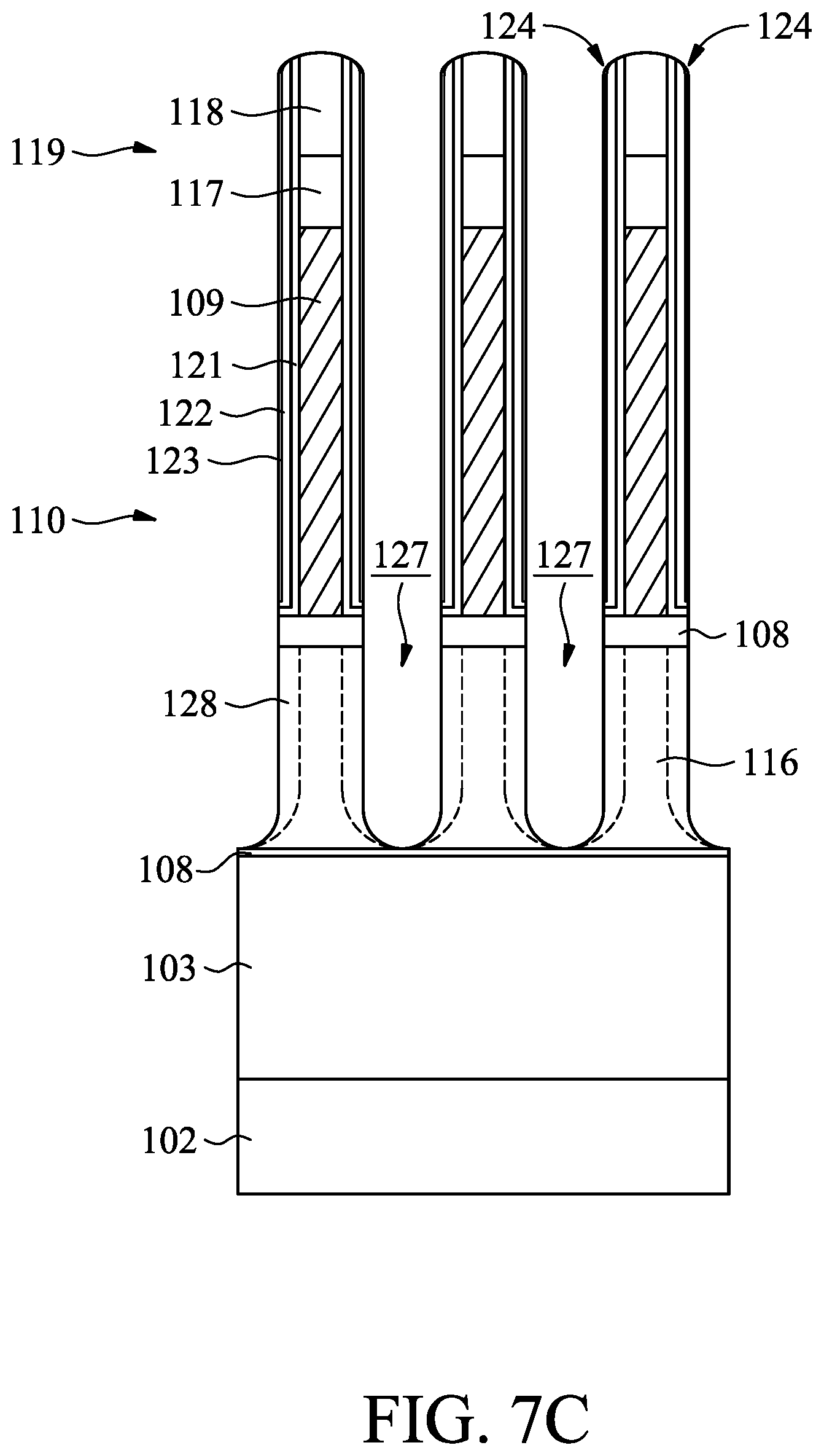 Patent US11776854 Figure 18 – Semiconductor structure with hybrid nanostructures