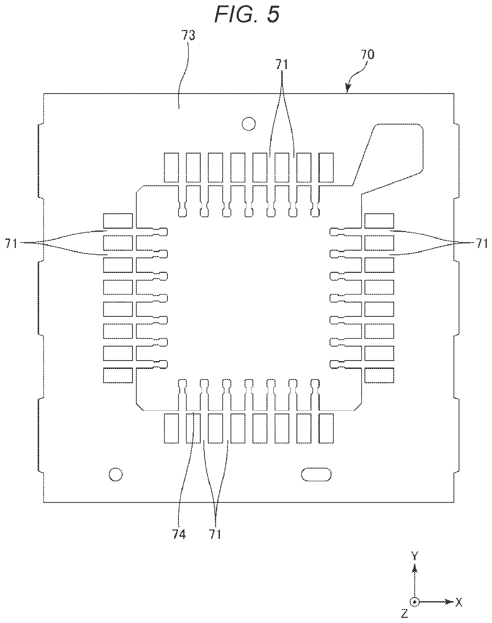 Patent US11776860 Figure 5 – Method of manufacturing electronic devices with a cap and molding