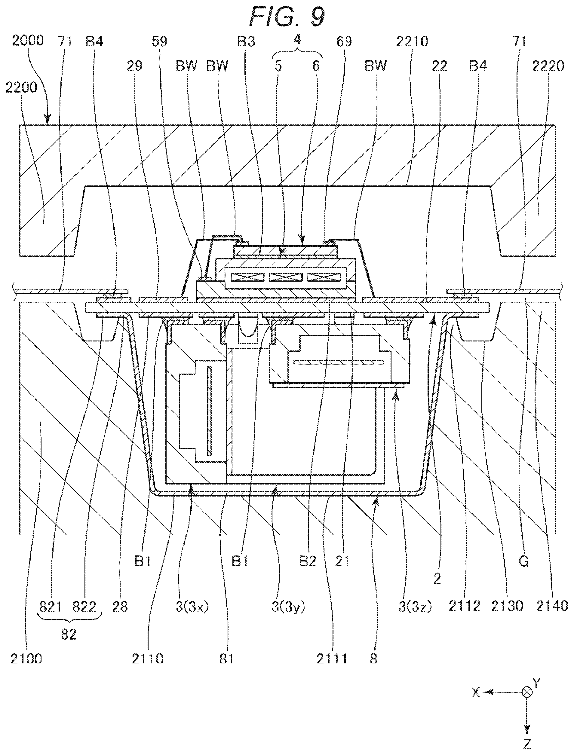 Patent US11776860 Figure 8 – Method of manufacturing electronic devices with a cap and molding