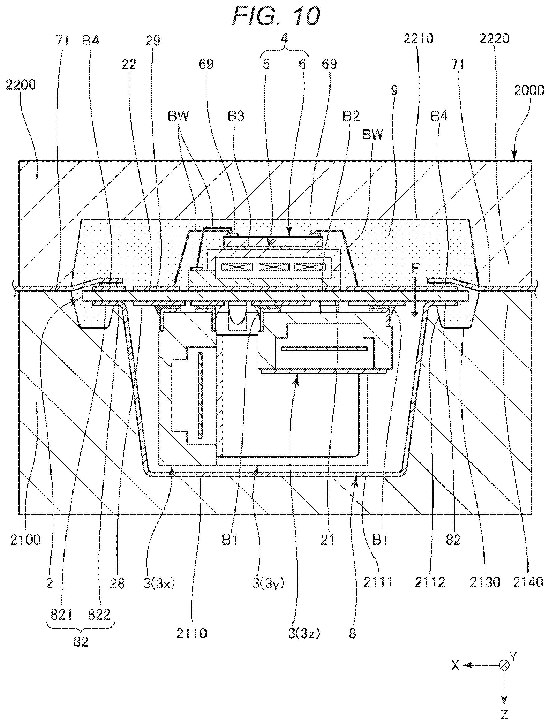 Patent US11776860 Figure 9 – Method of manufacturing electronic devices with a cap and molding