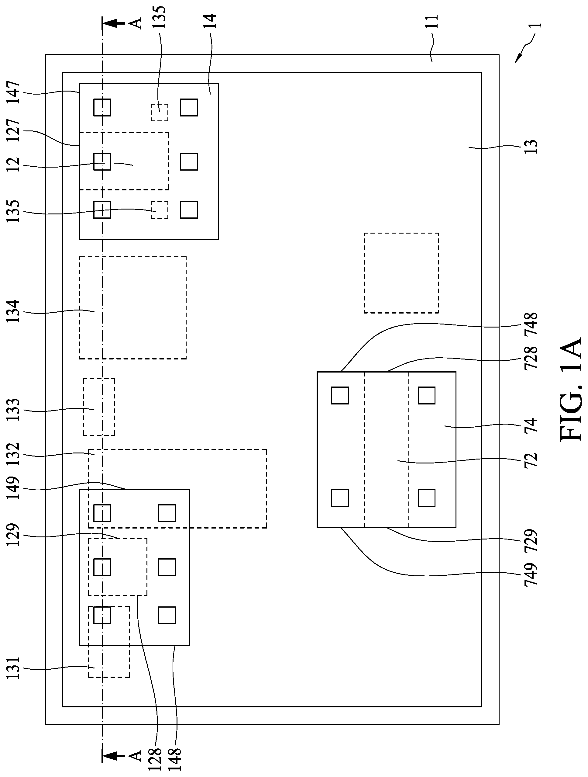 Patent US11776863 Figure 1 – Semiconductor device package