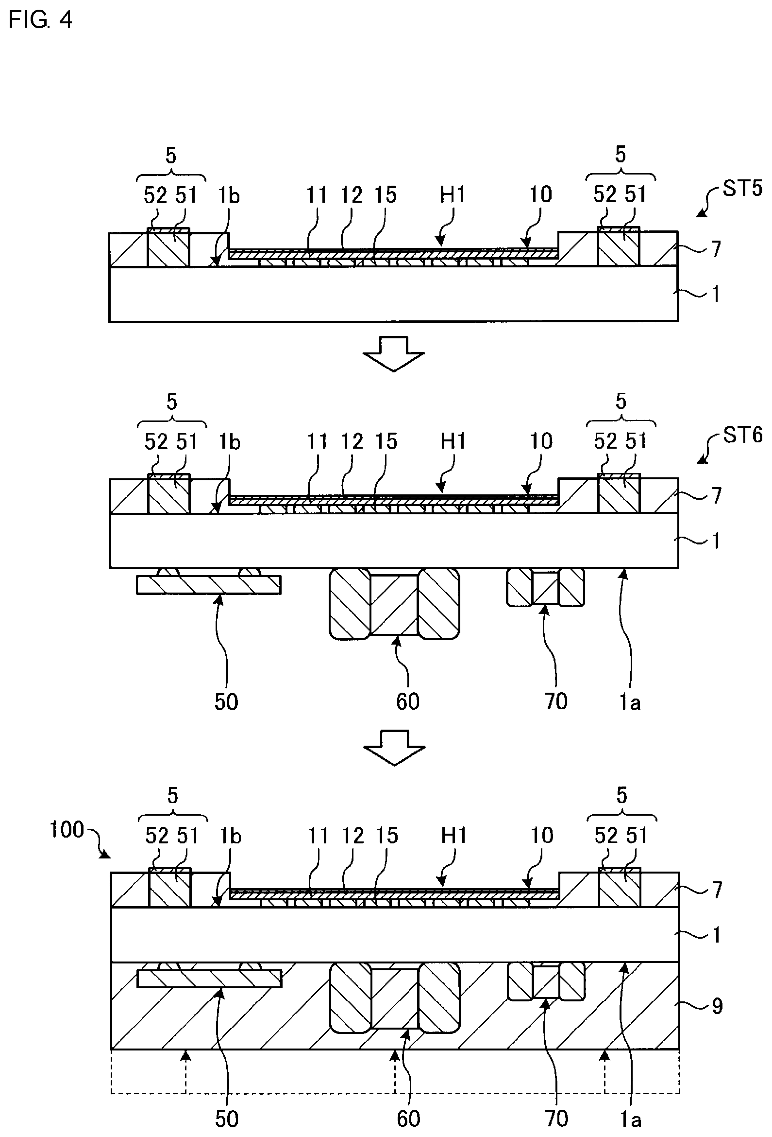 Patent US11776865 Figure 4 – Semiconductor device and method for manufacturing semiconductor device