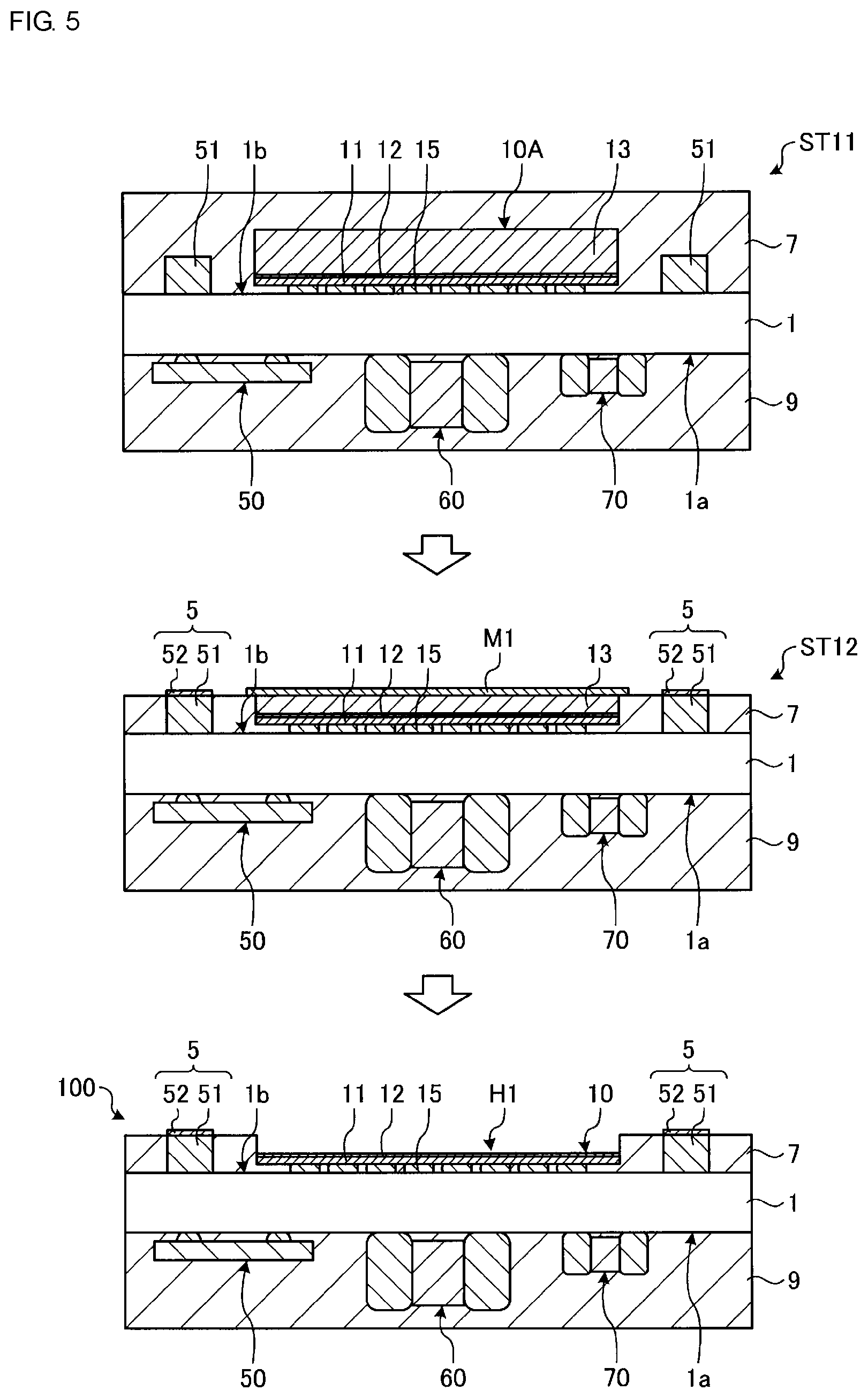 Patent US11776865 Figure 5 – Semiconductor device and method for manufacturing semiconductor device