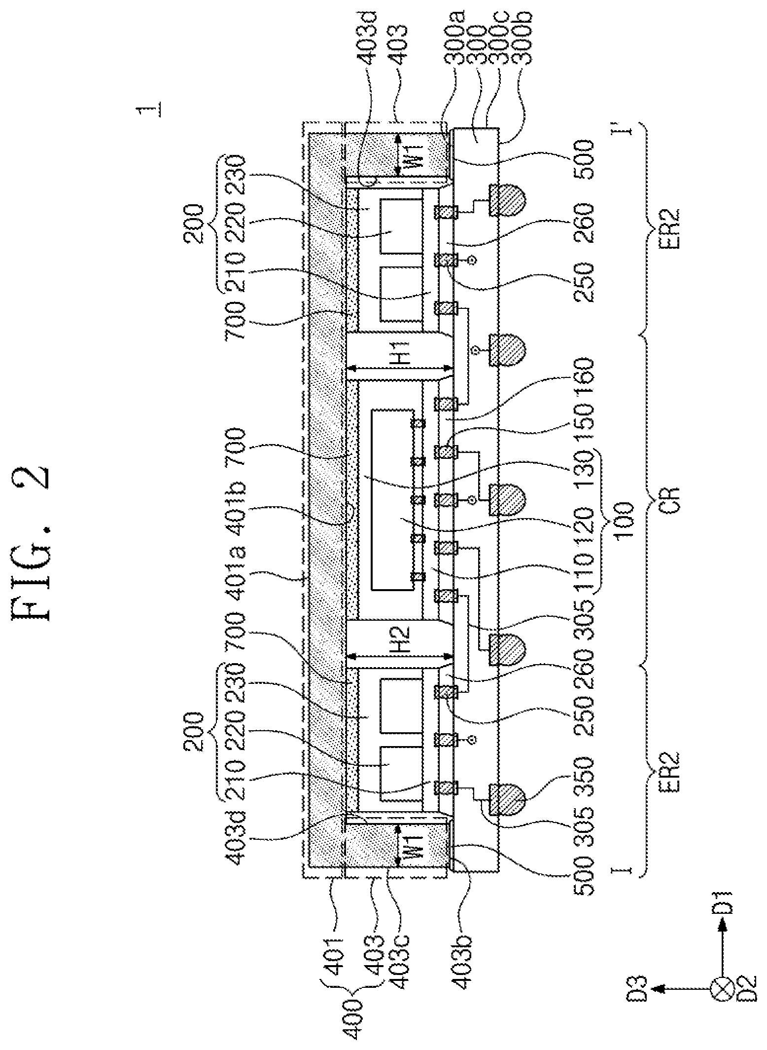 Patent US11776866 Figure 2 – Semiconductor module heatspreading lid having integrated separators for multiple chips