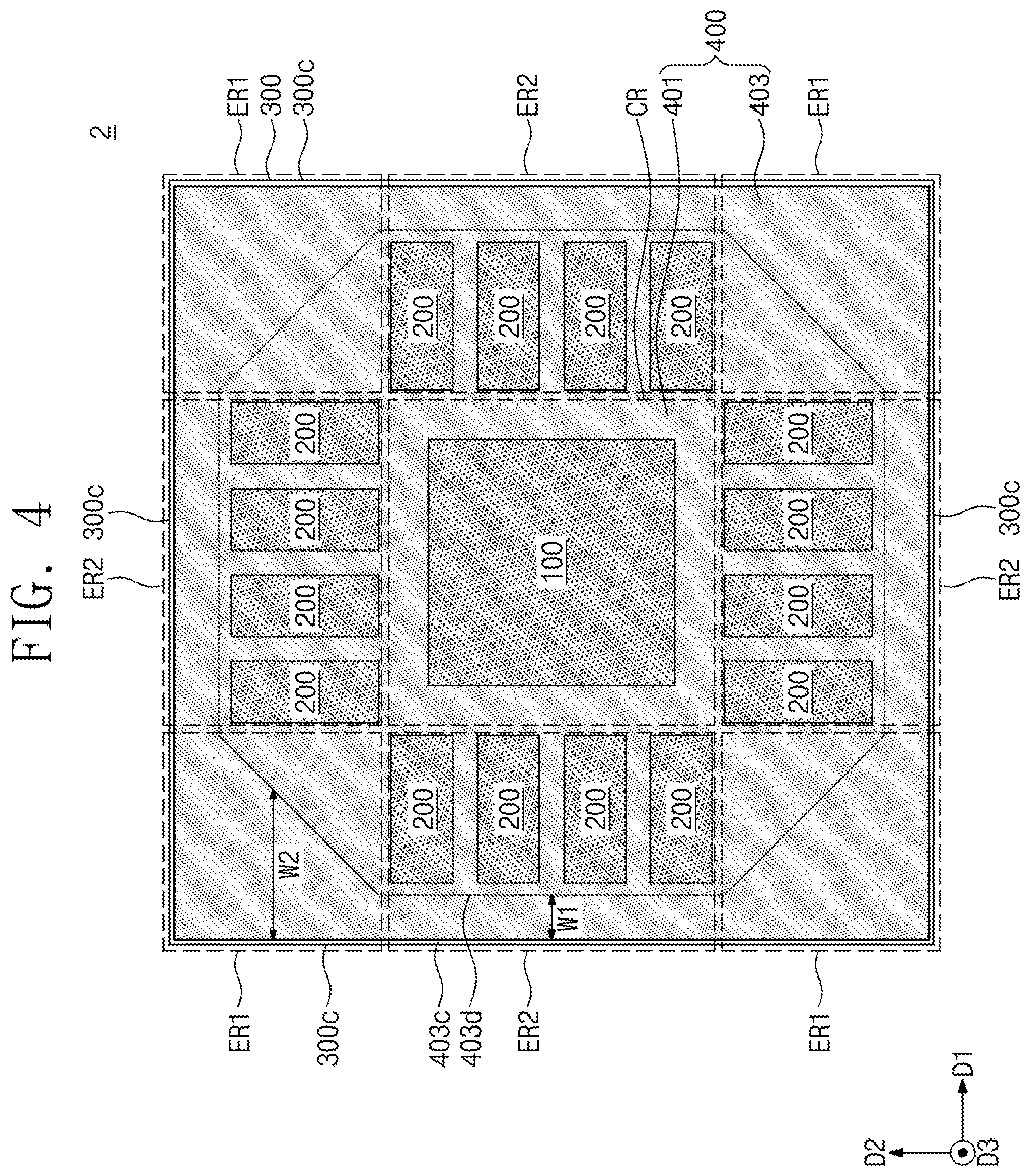 Patent US11776866 Figure 4 – Semiconductor module heatspreading lid having integrated separators for multiple chips