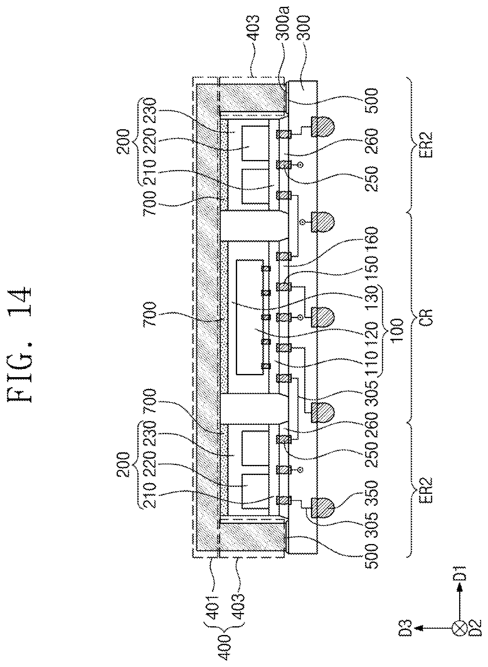 Patent US11776866 Figure 14 – Semiconductor module heatspreading lid having integrated separators for multiple chips